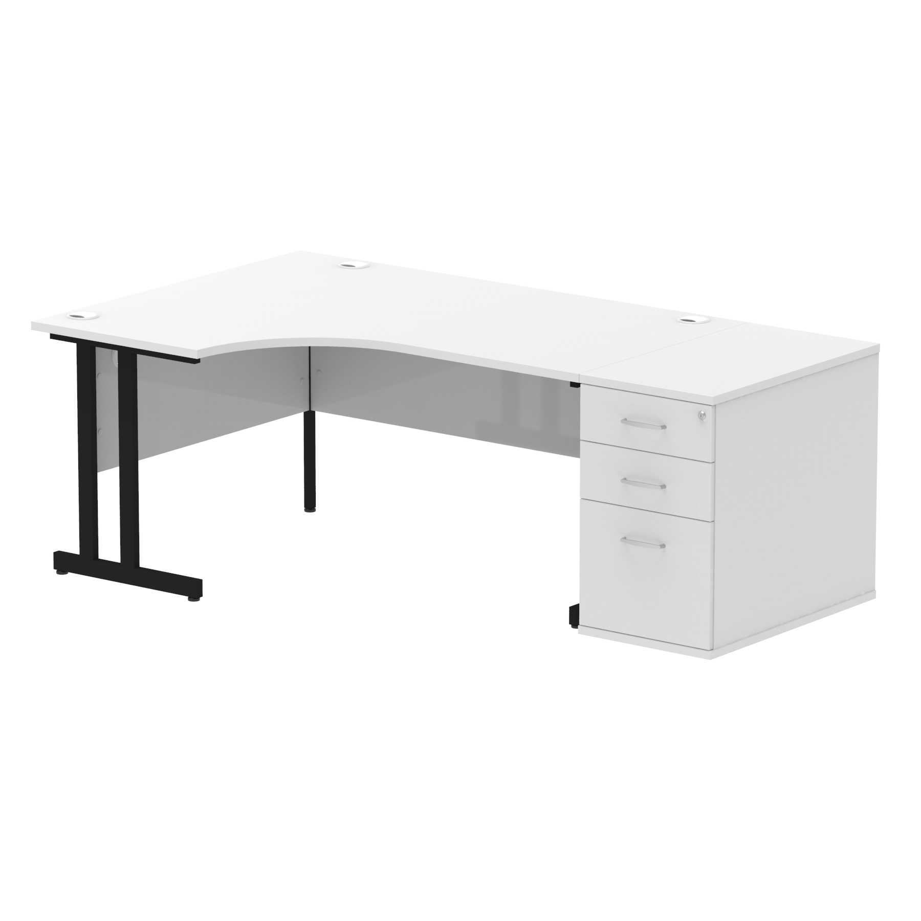 White / Black Frame