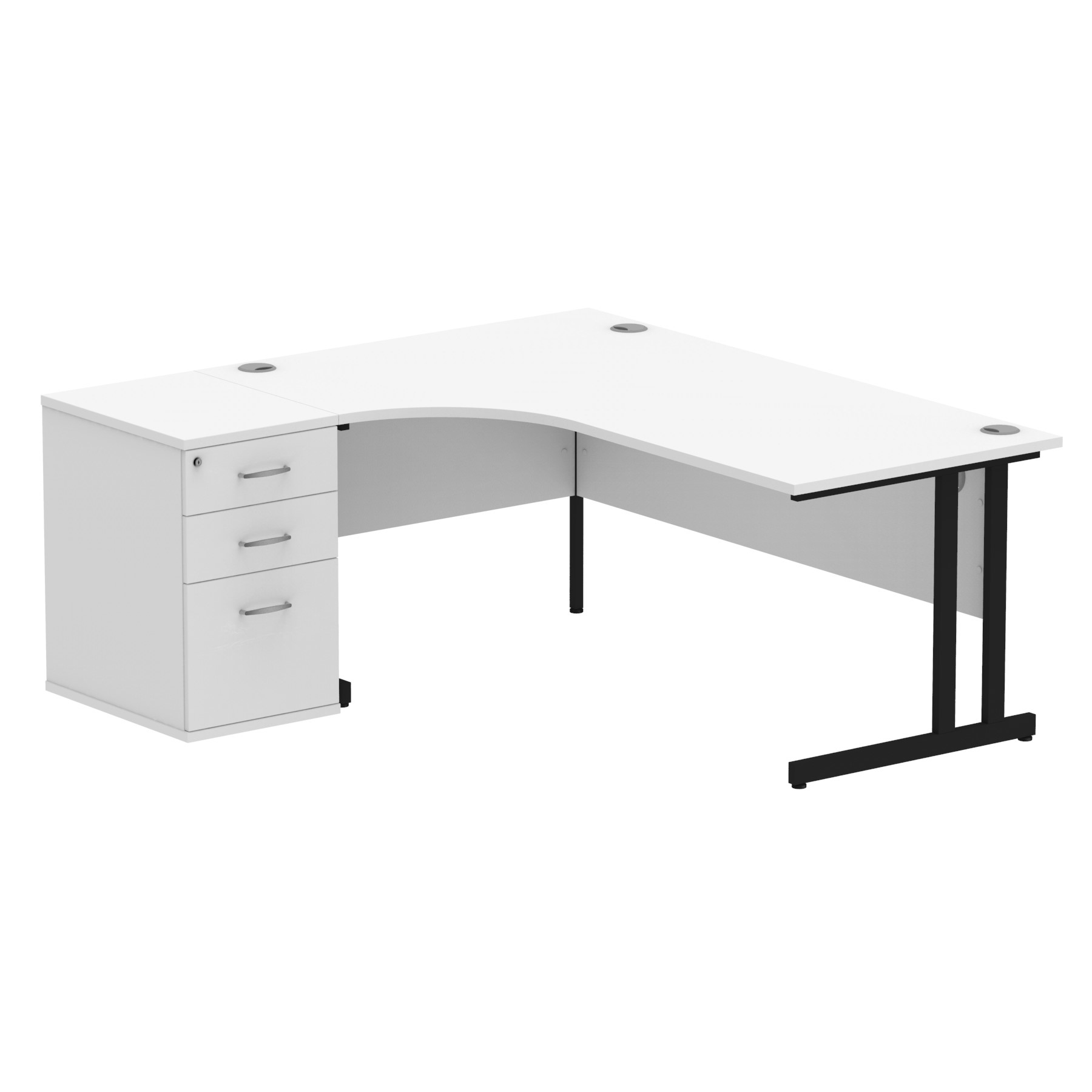 White / Black Frame
