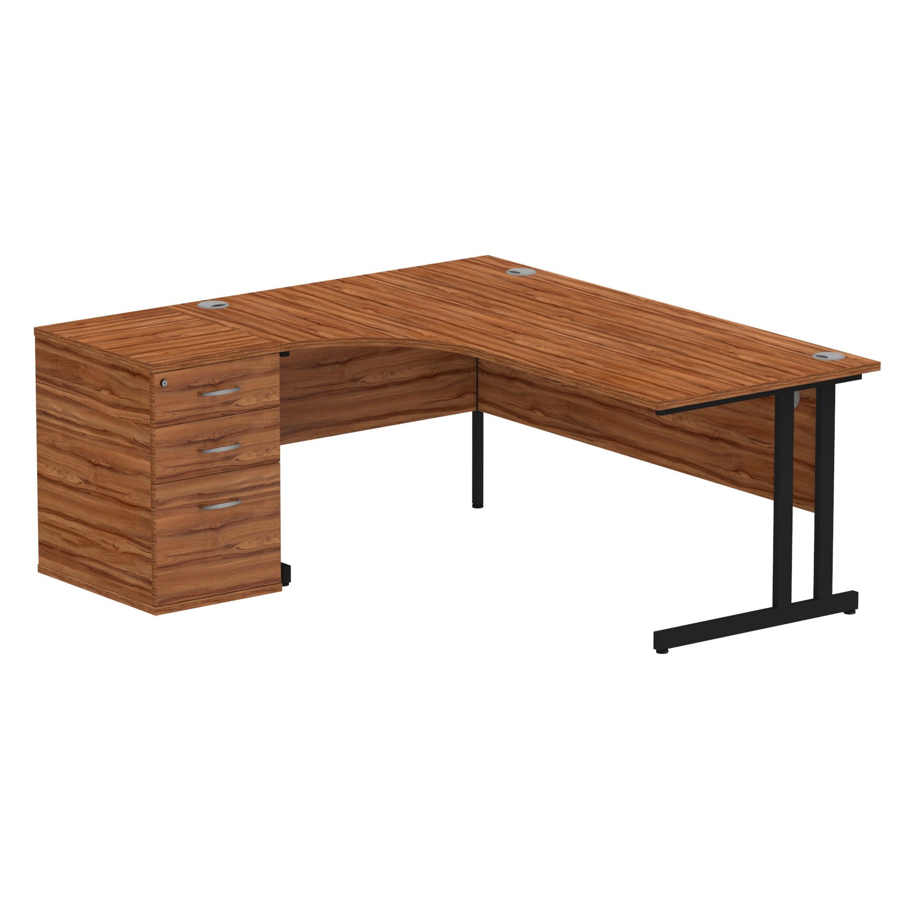 Walnut / Black Frame