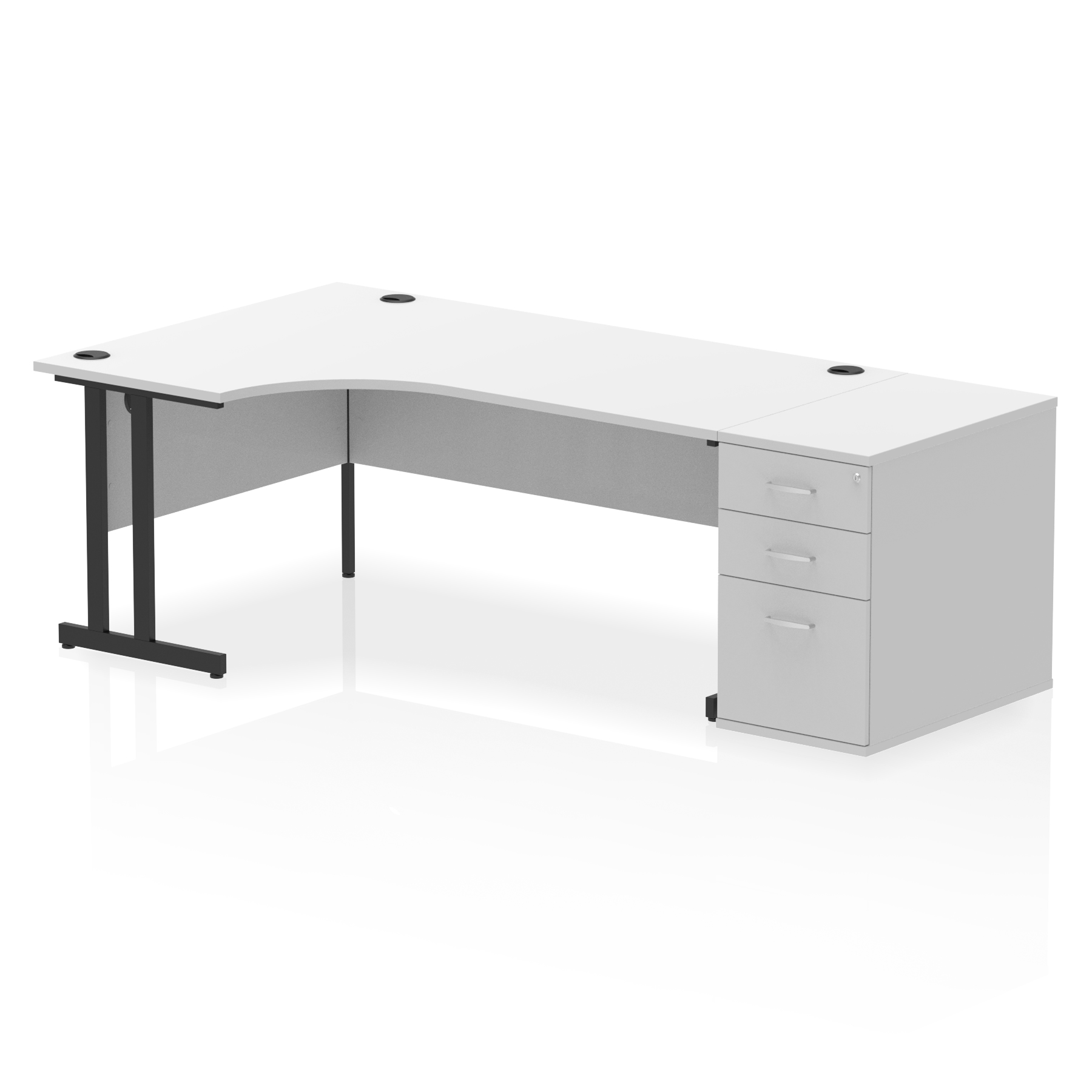 White / Black Frame