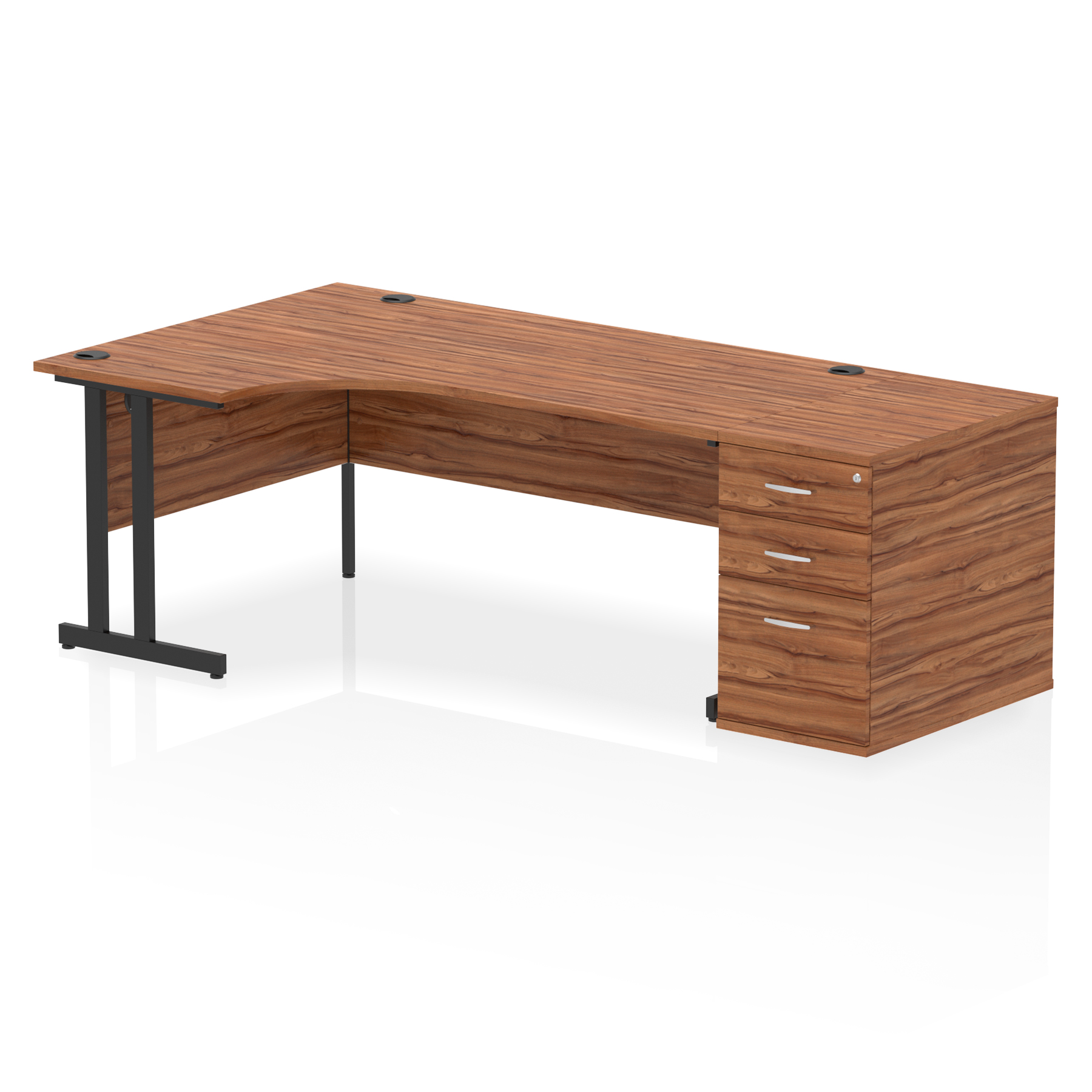 Walnut / Black Frame