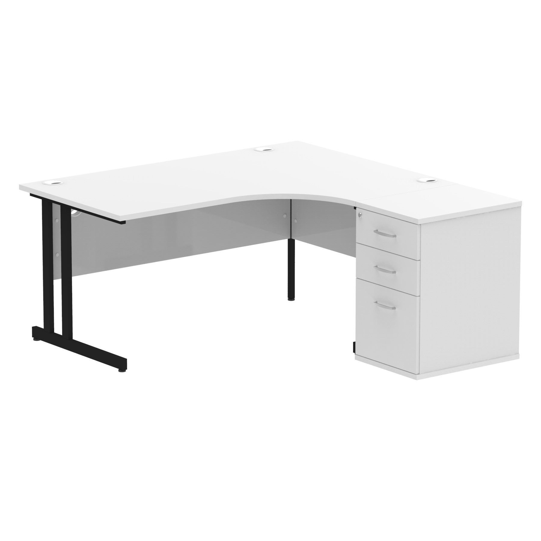 White / Black Frame