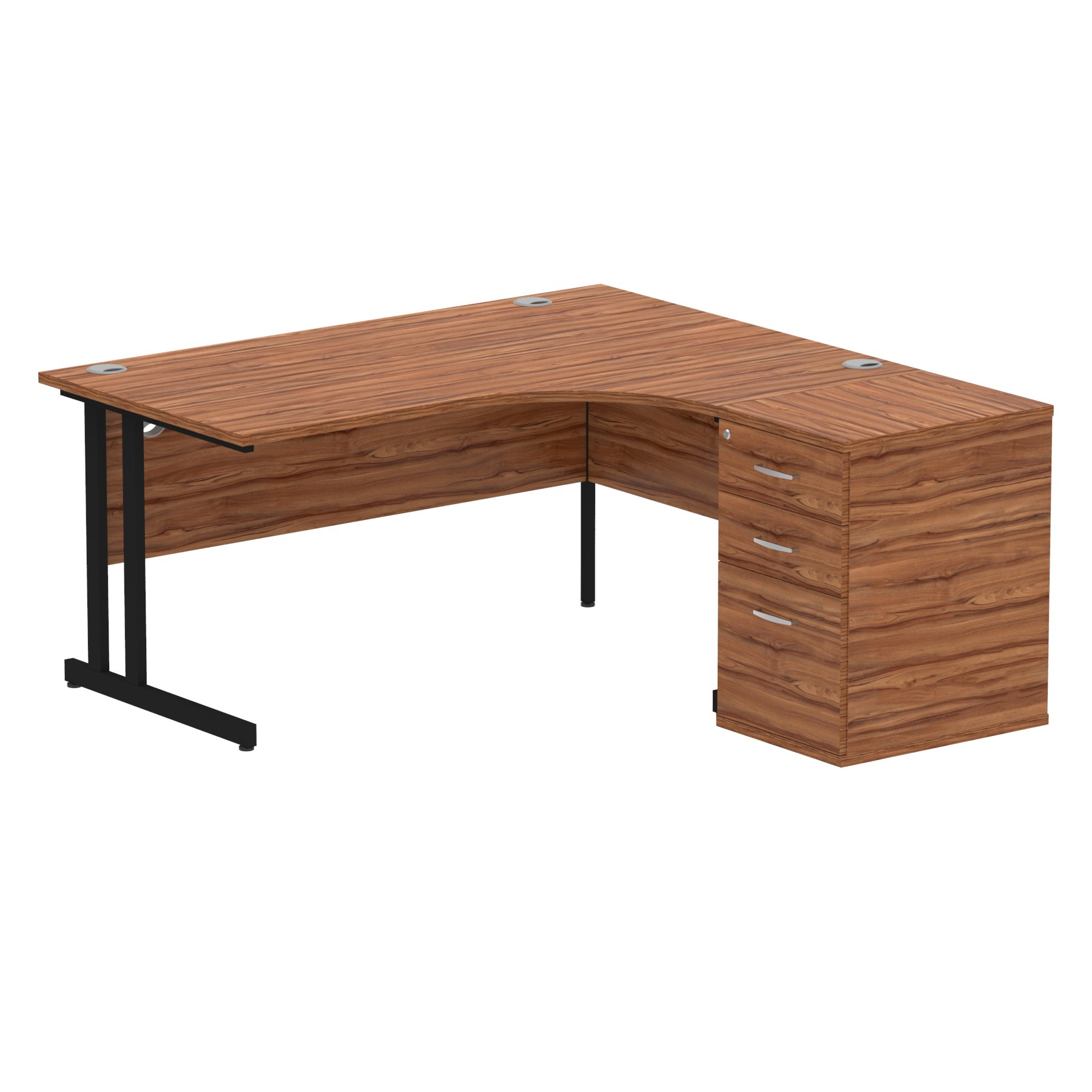 Walnut / Black Frame