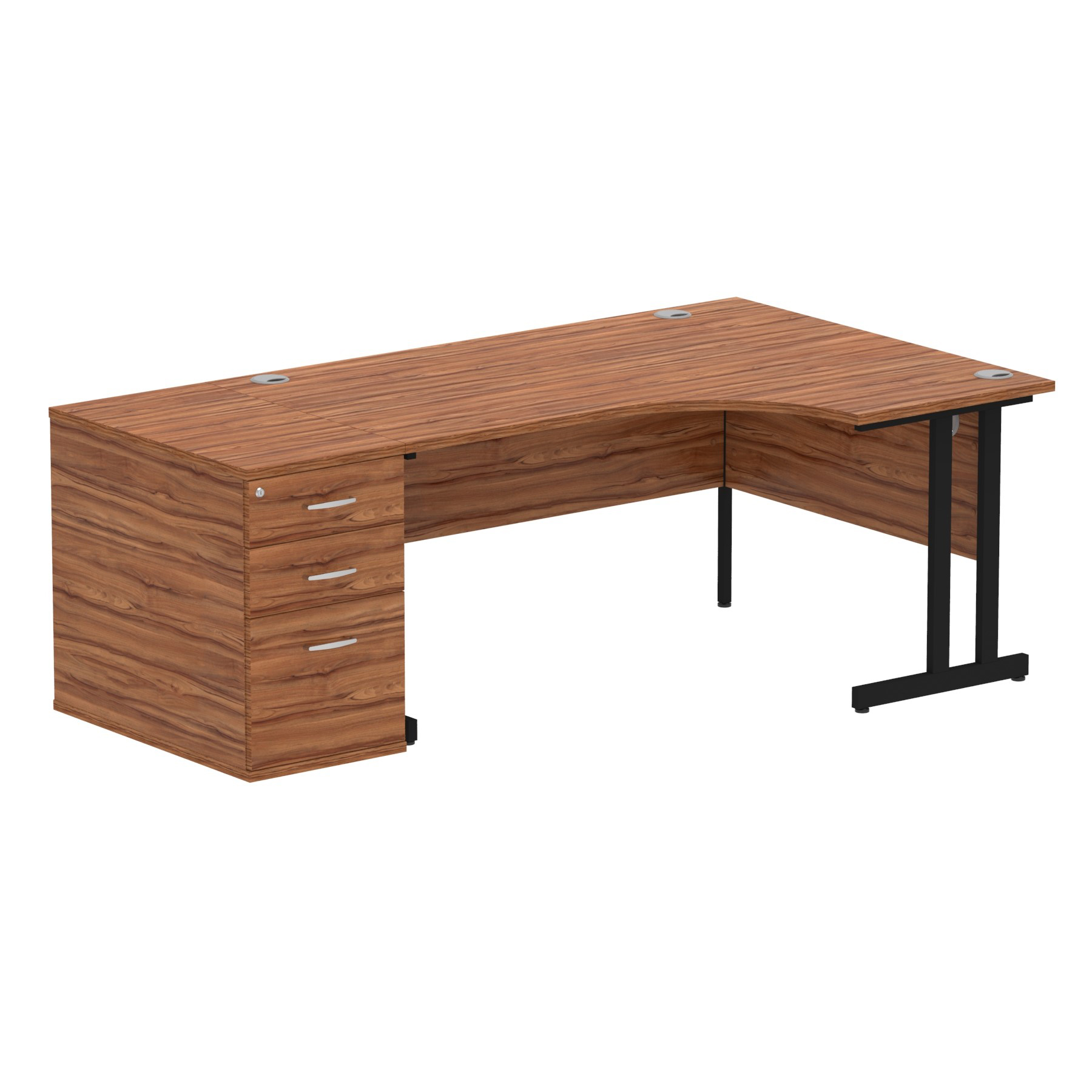 Walnut / Black Frame