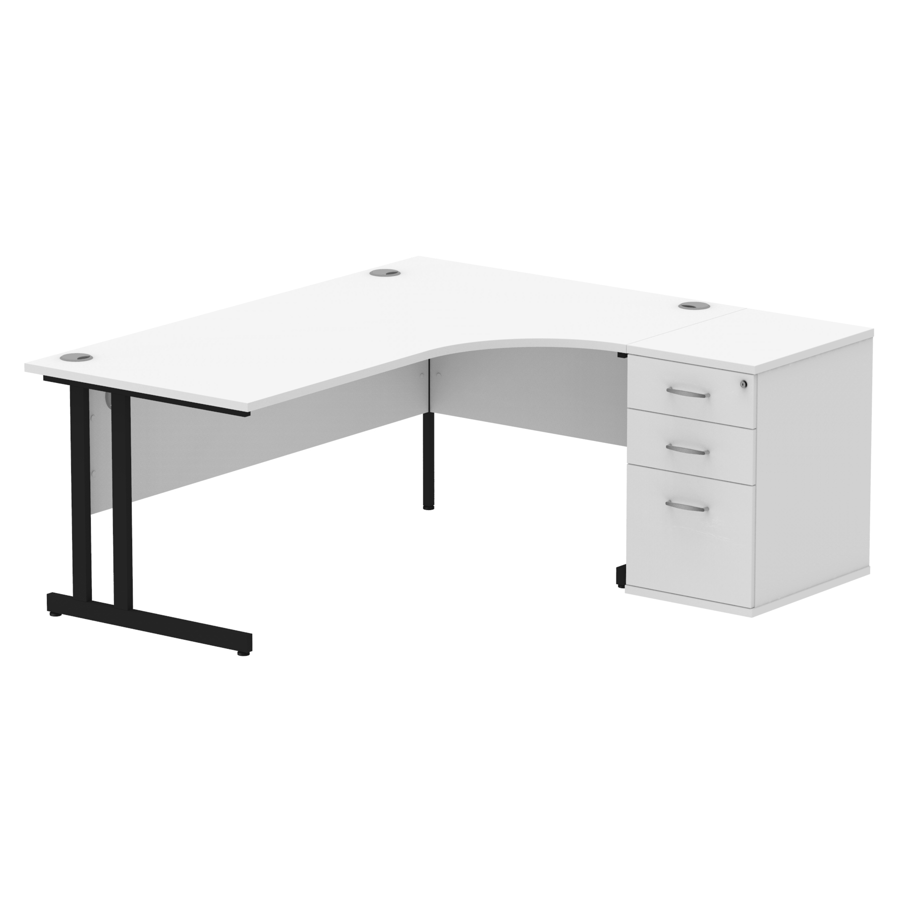 White / Black Frame