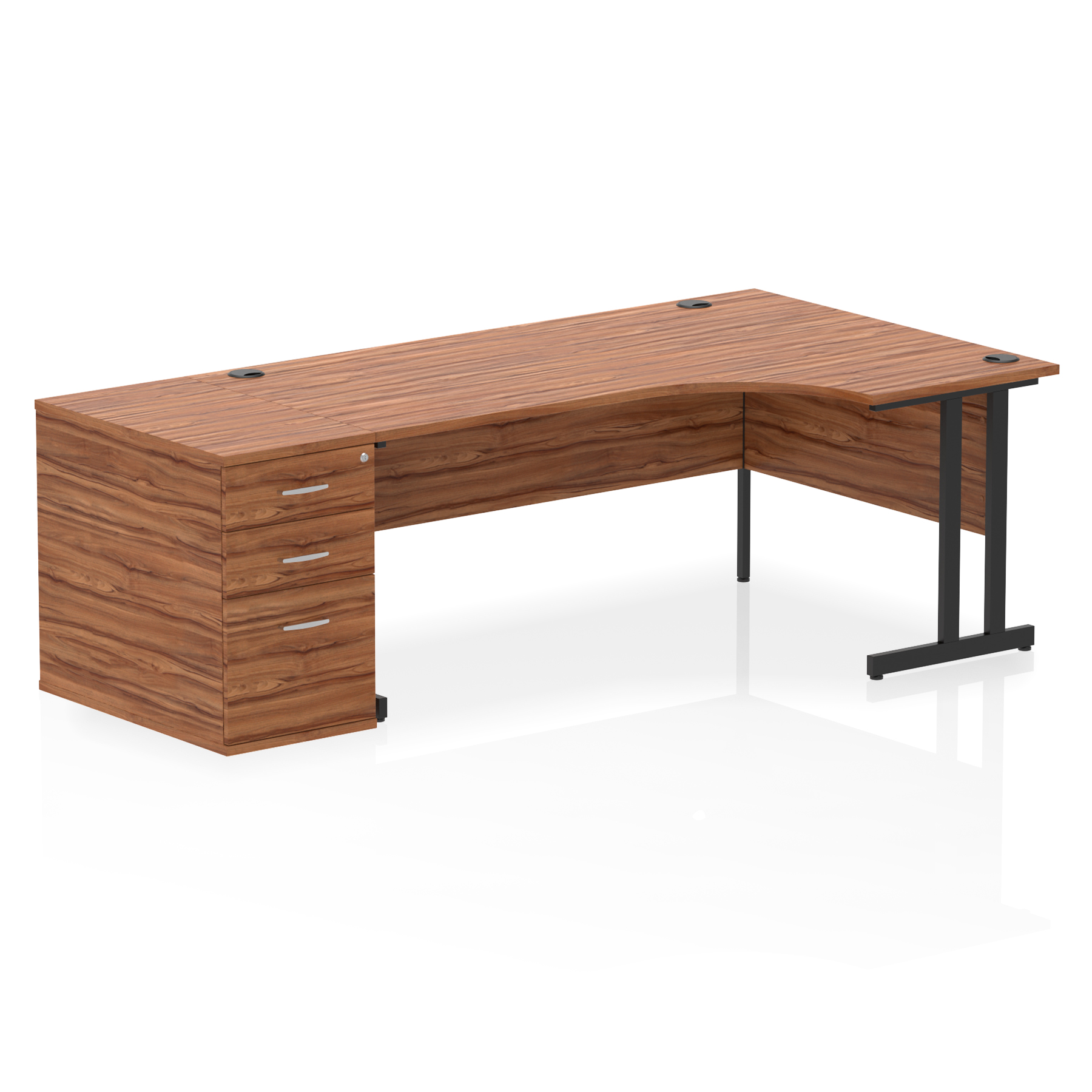 Walnut / Black Frame
