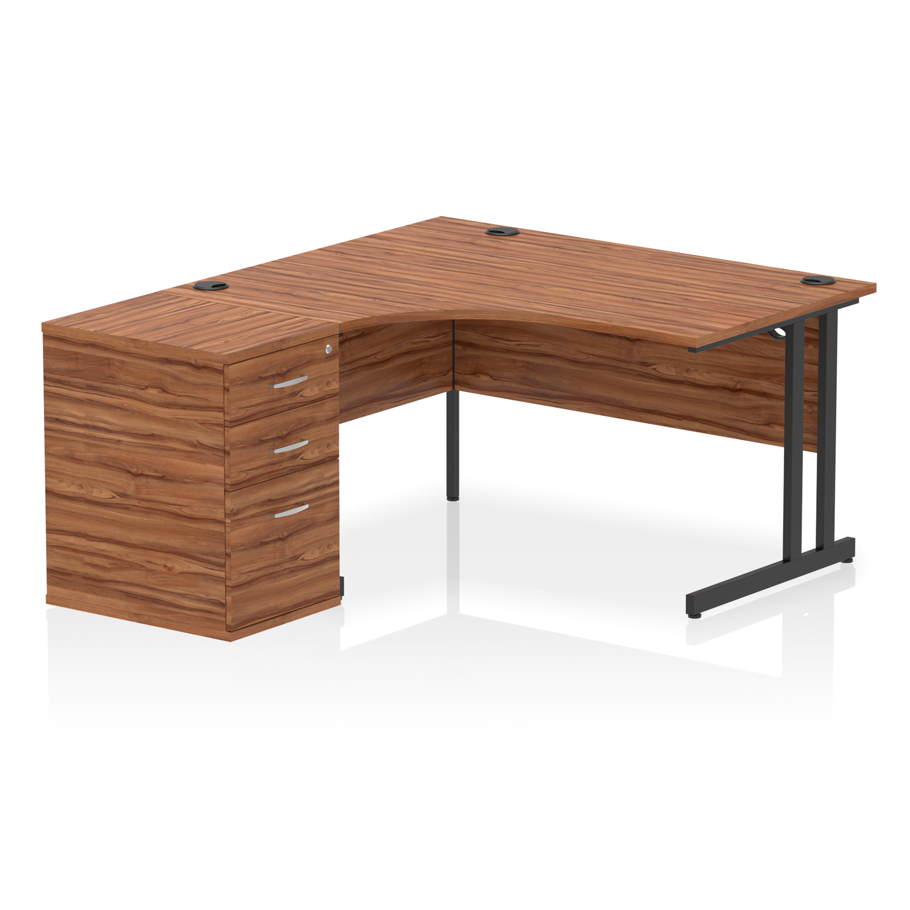 Walnut / Black Frame