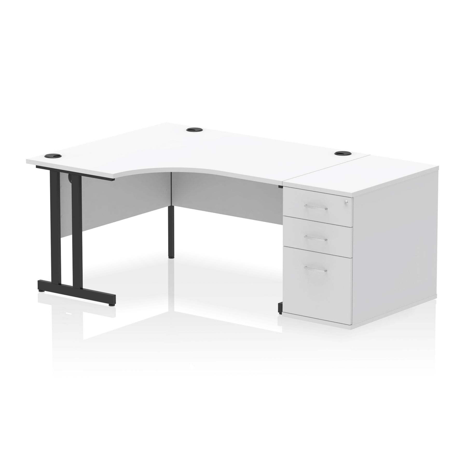 White / Black Frame