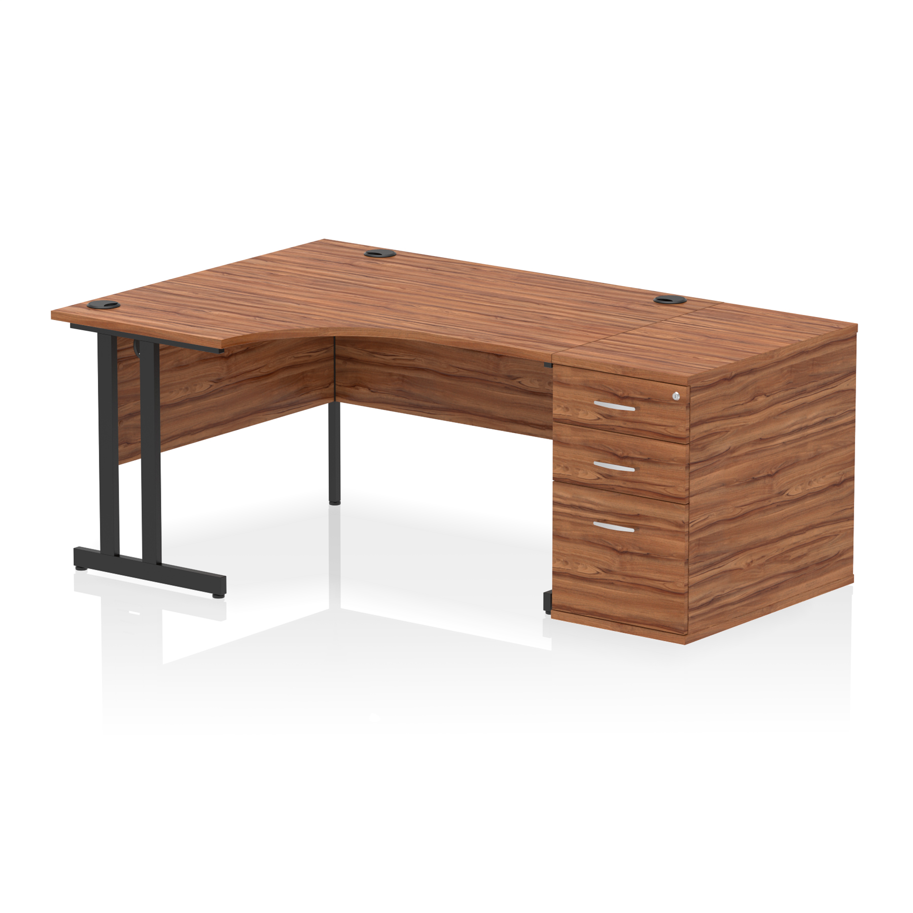 Walnut / Black Frame