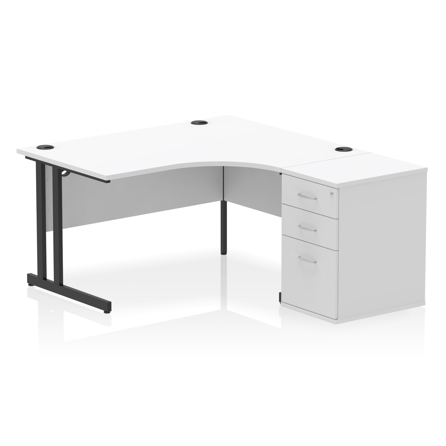White / Black Frame