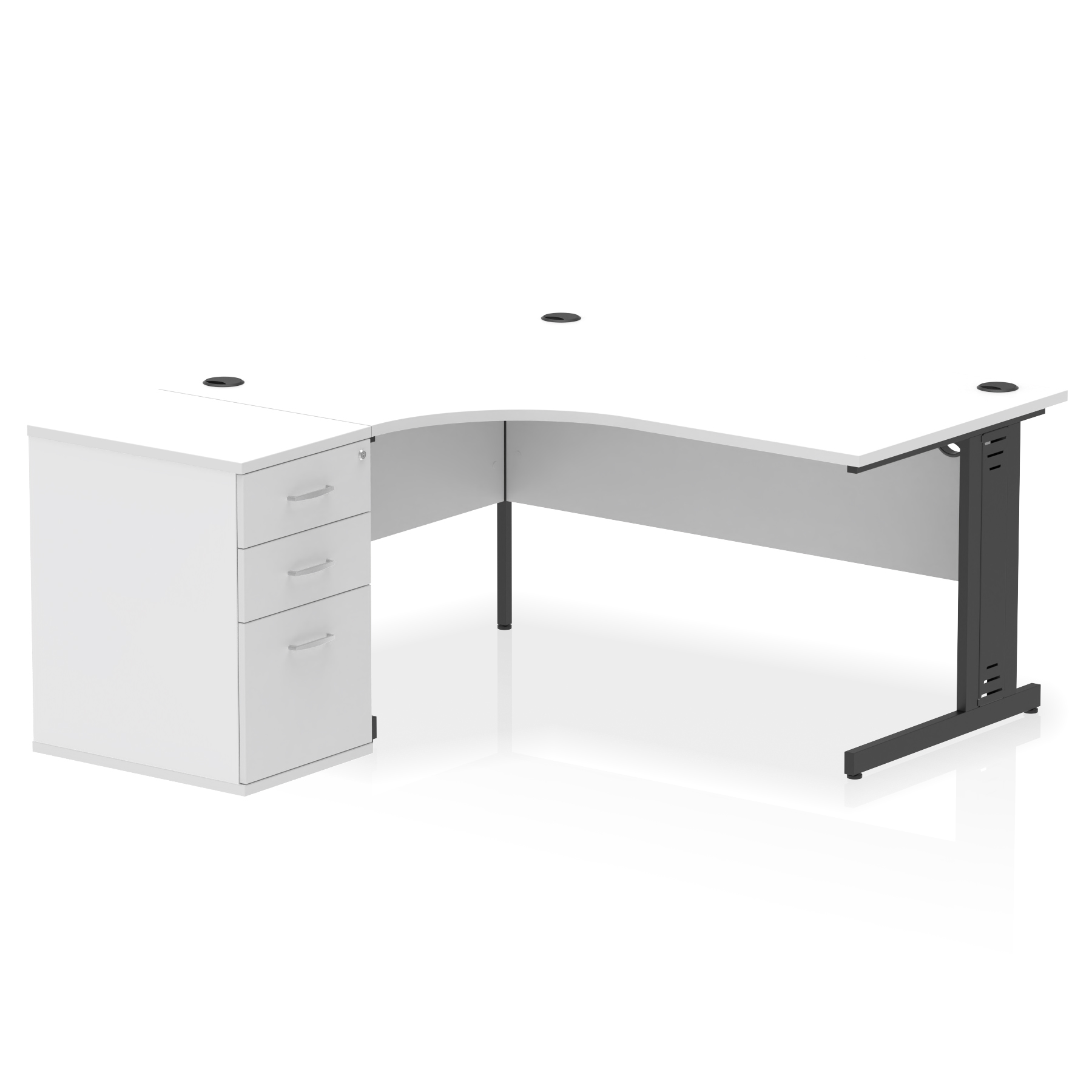 White / Black Frame