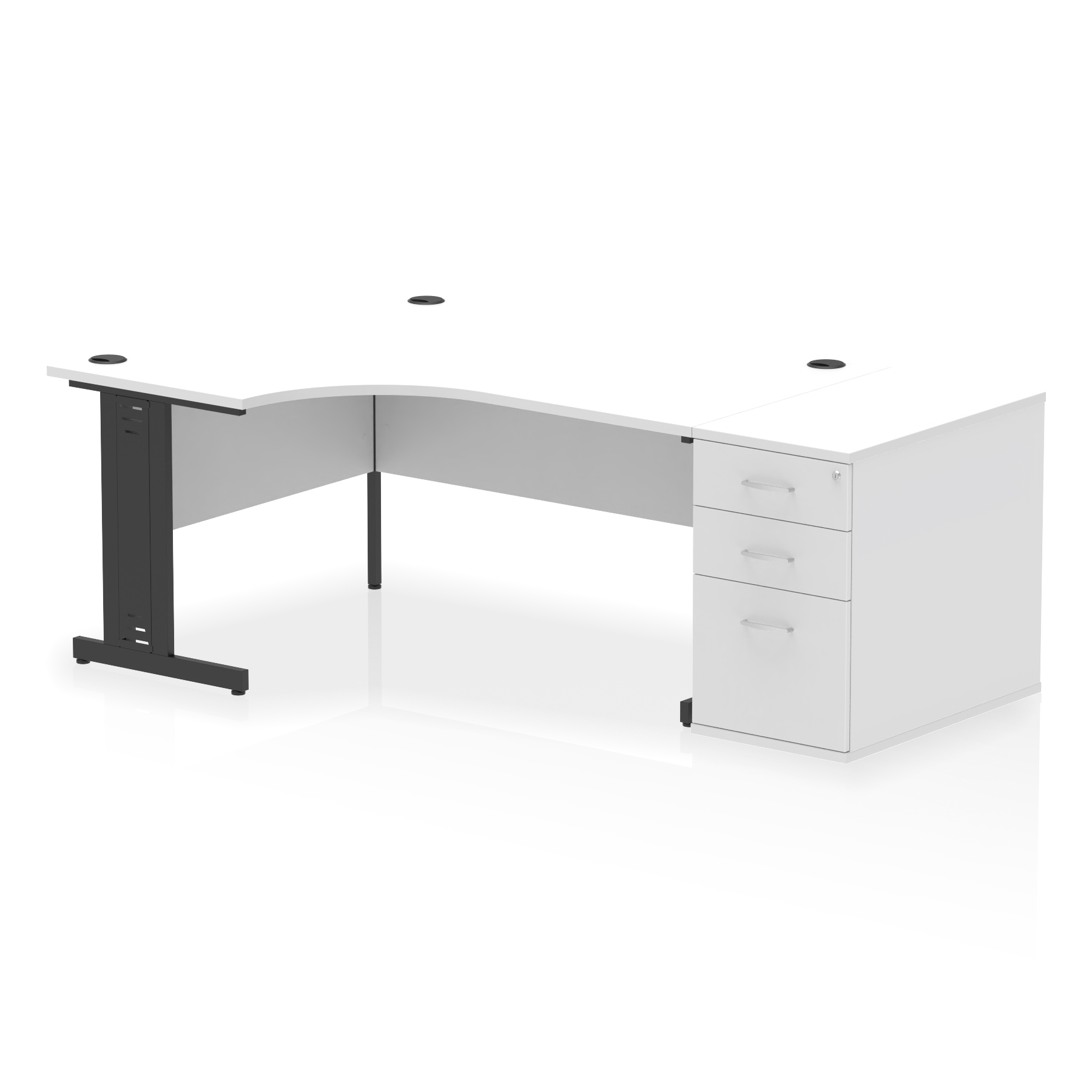 White / Black Frame