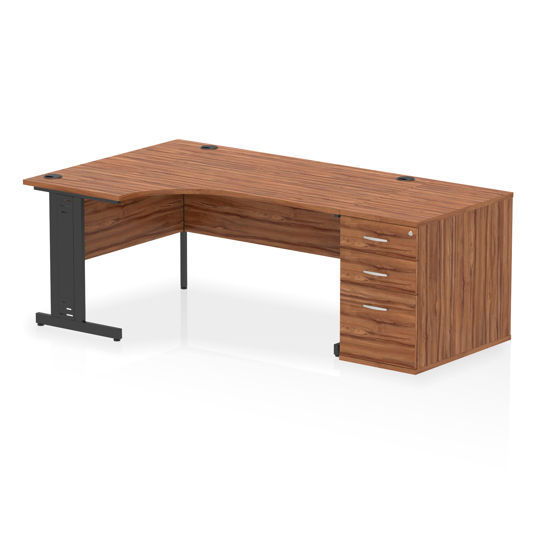 Walnut / Black Frame