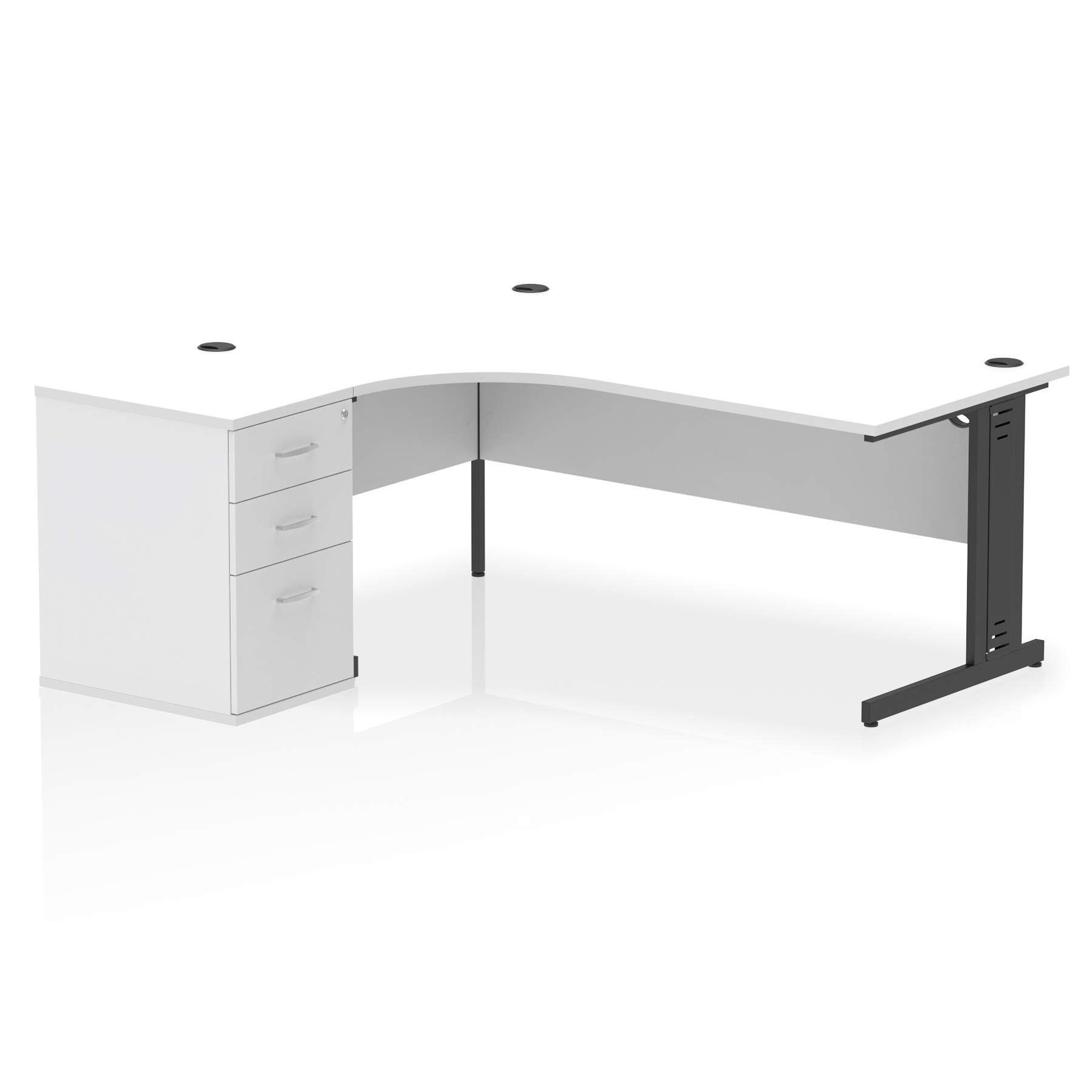 White / Black Frame