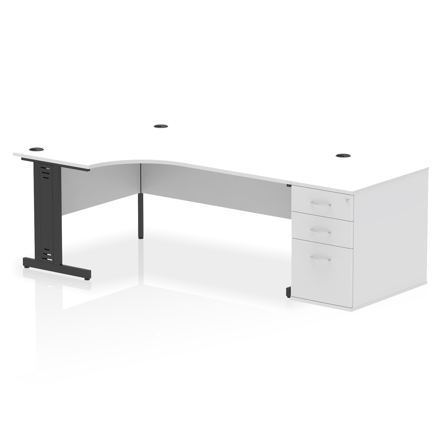 White / Black Frame