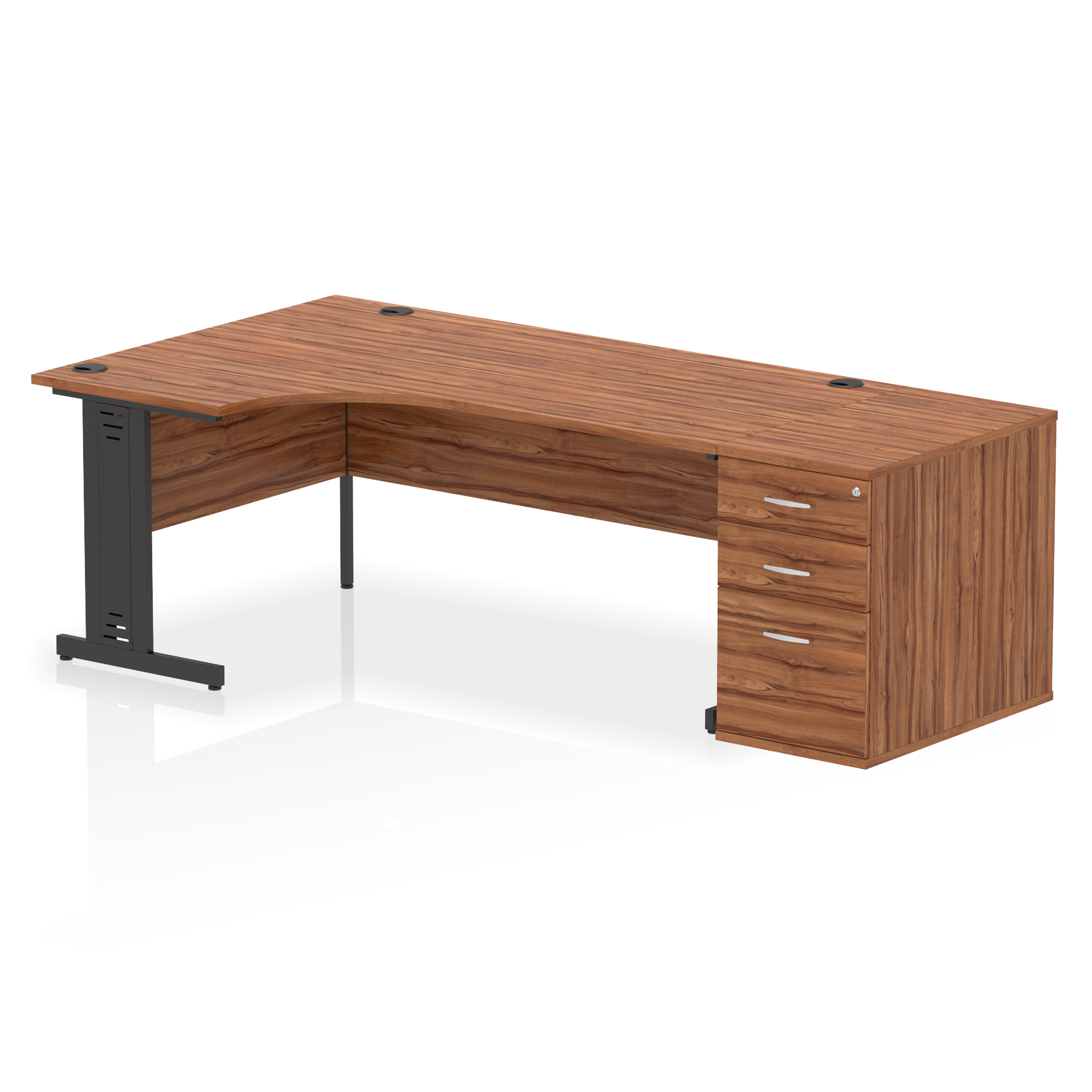 Walnut / Black Frame