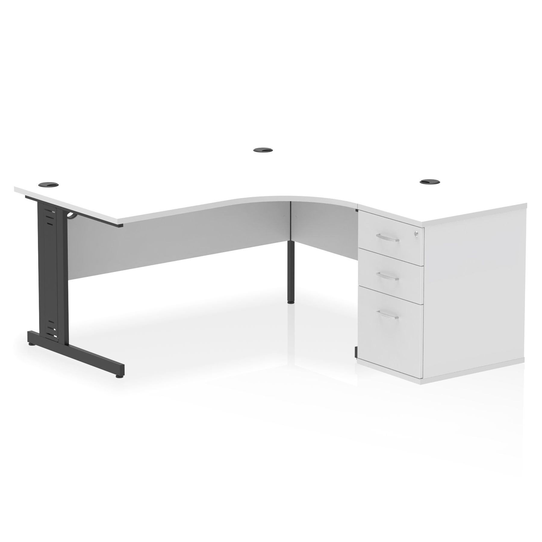White / Black Frame