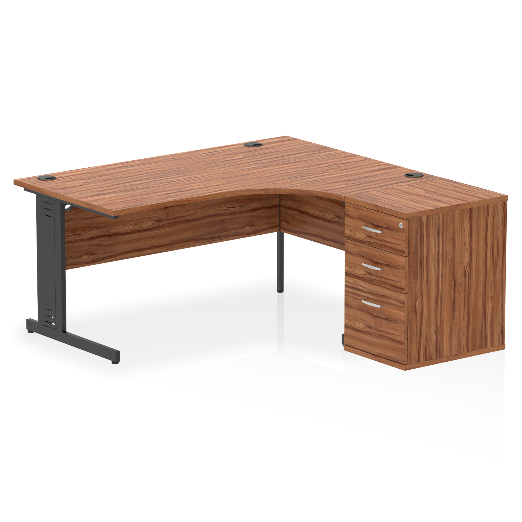 Walnut / Black Frame