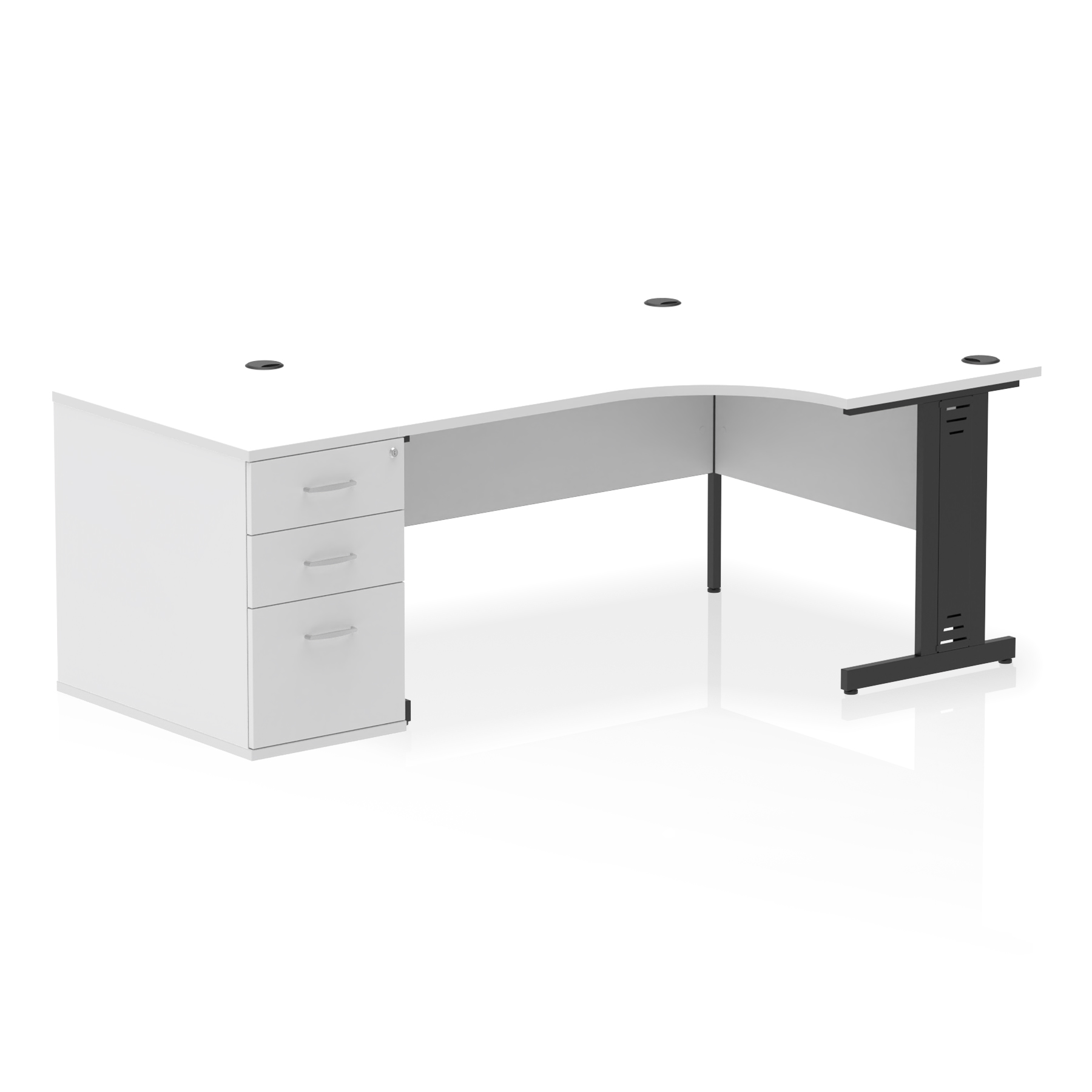 White / Black Frame