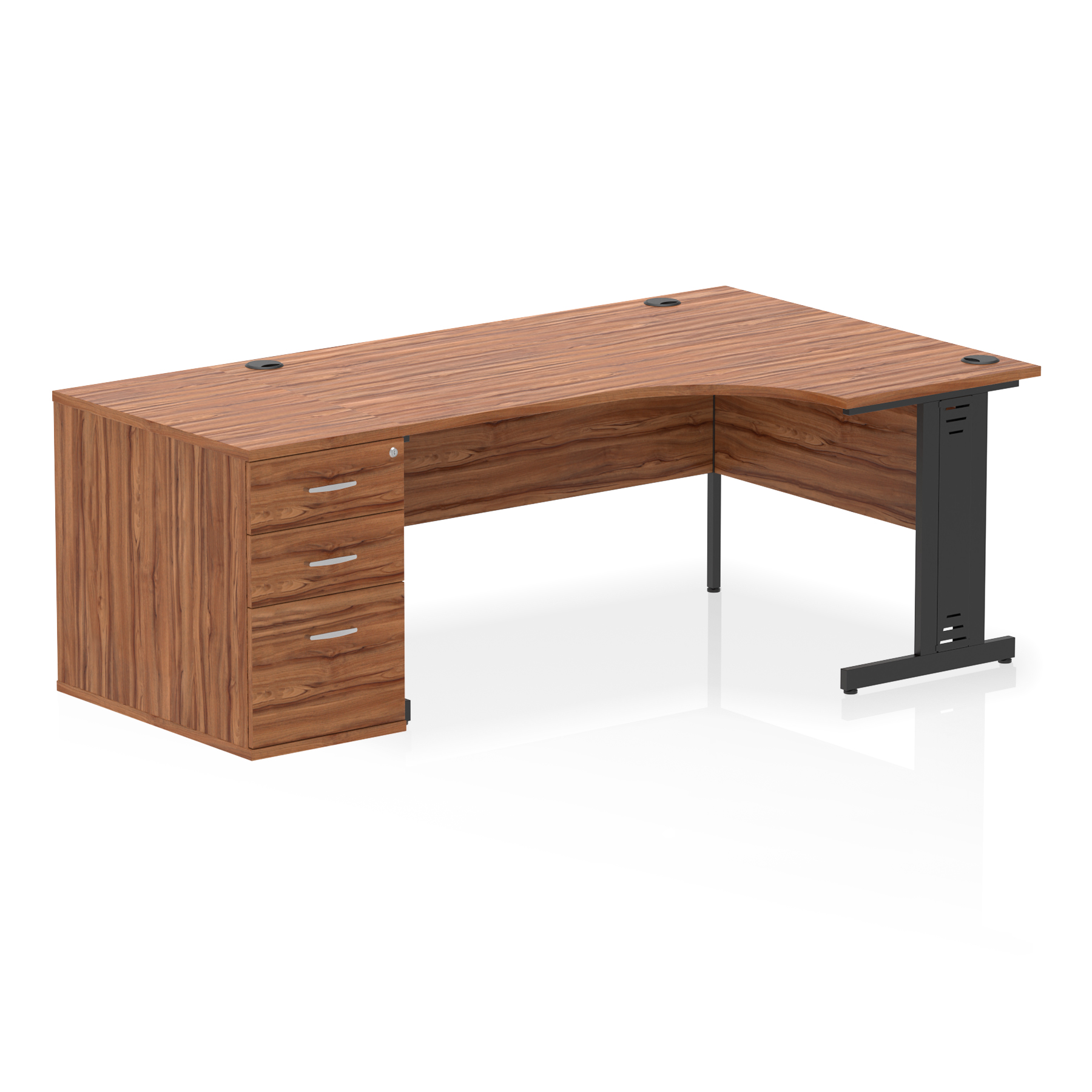 Walnut / Black Frame