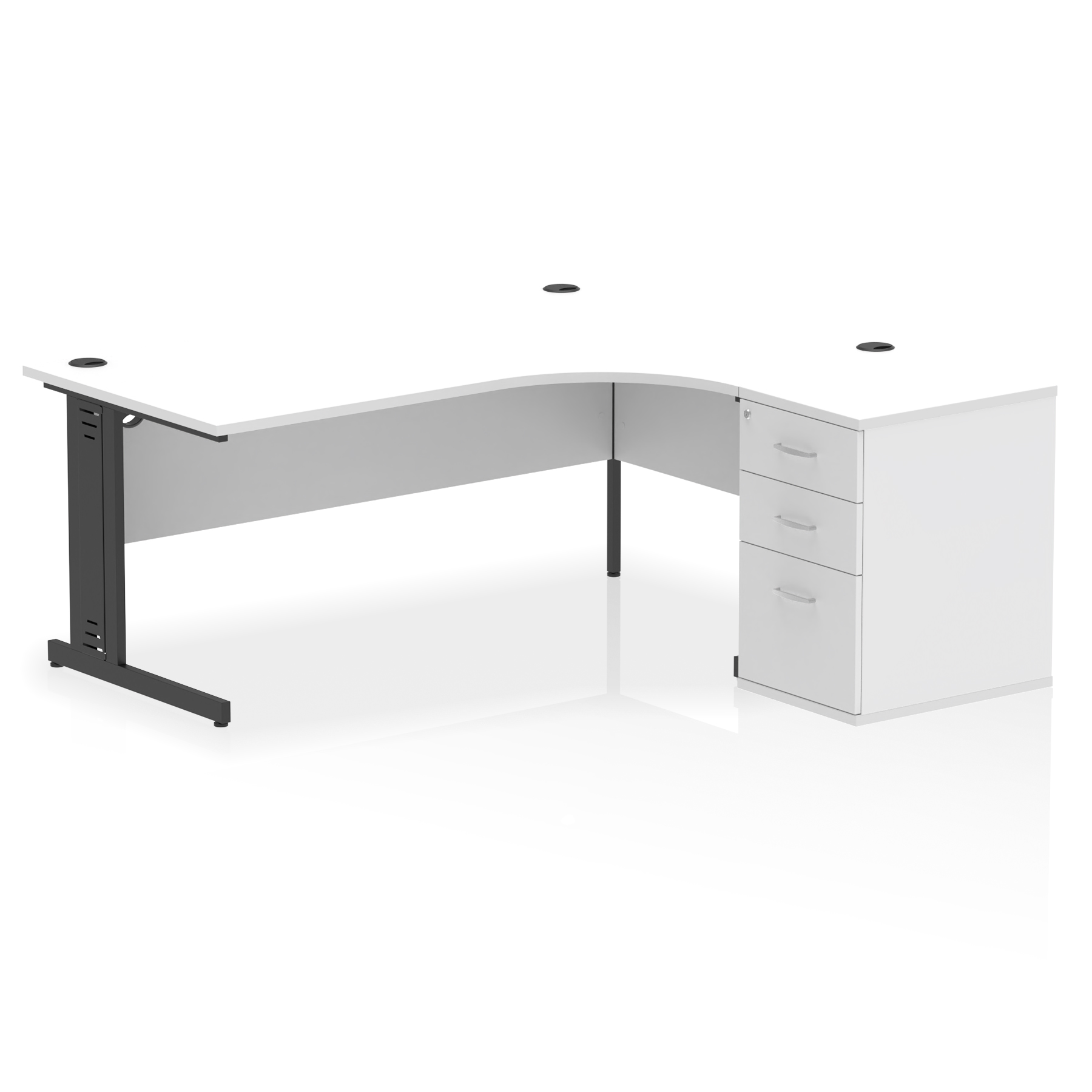 White / Black Frame