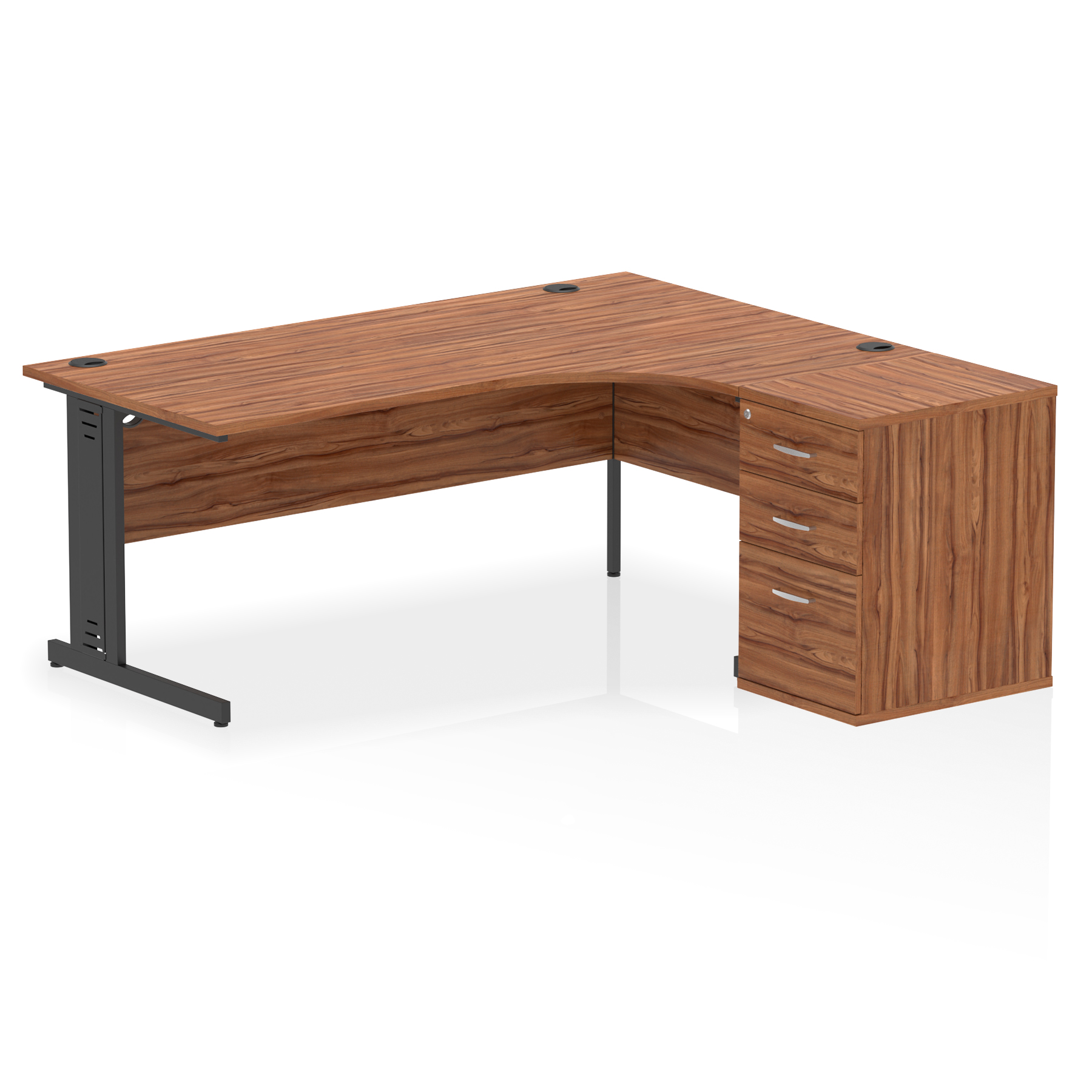 Walnut / Black Frame
