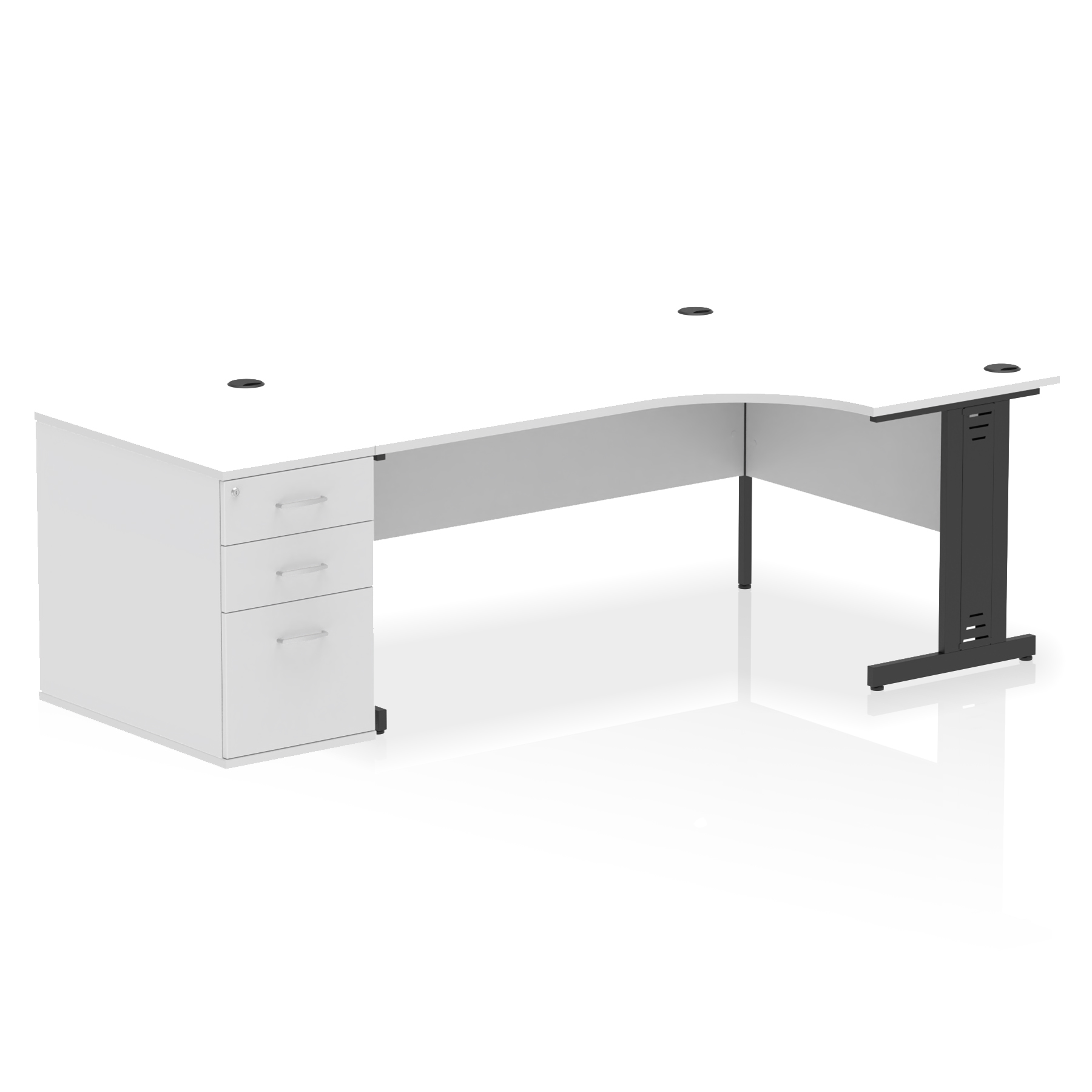 White / Black Frame