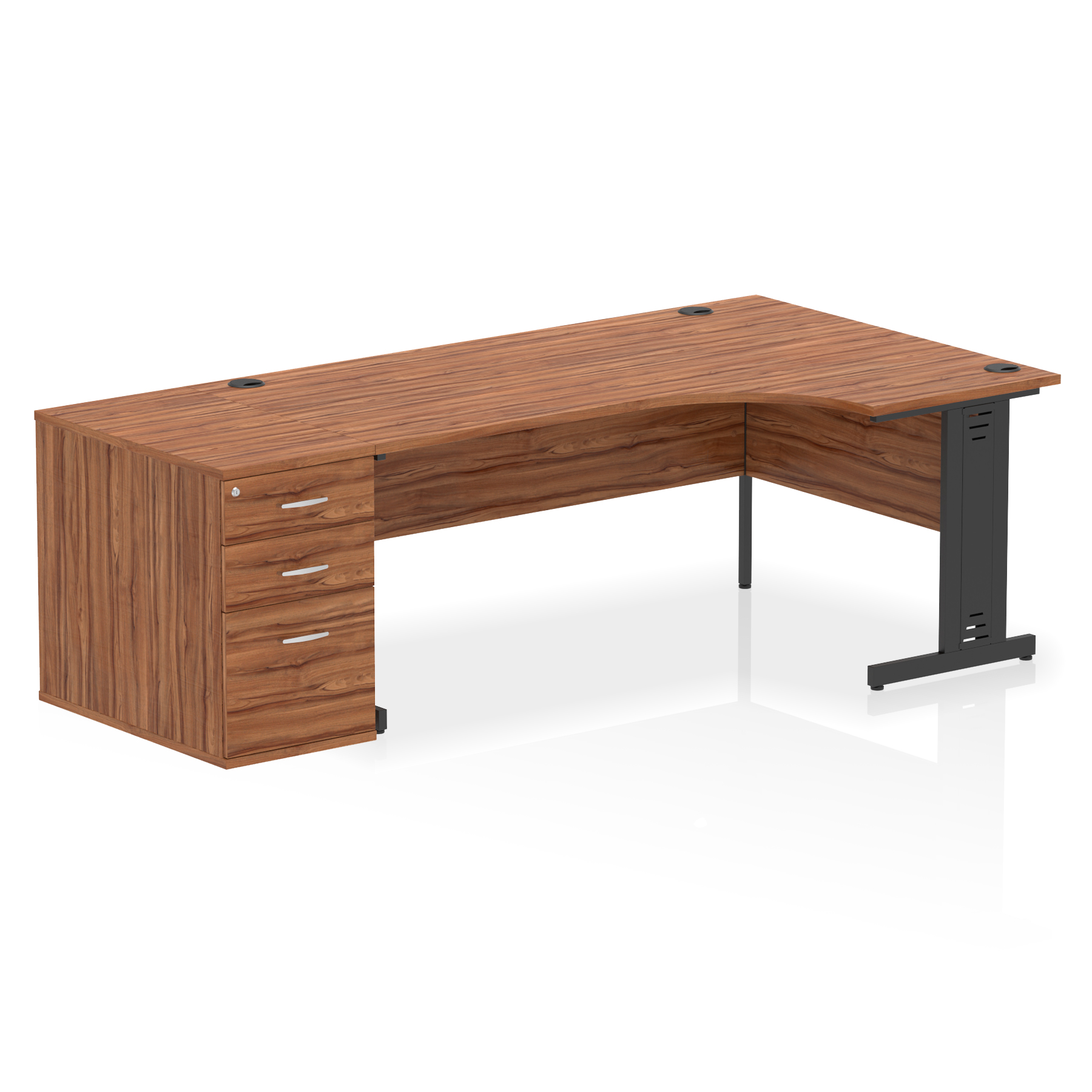 Walnut / Black Frame