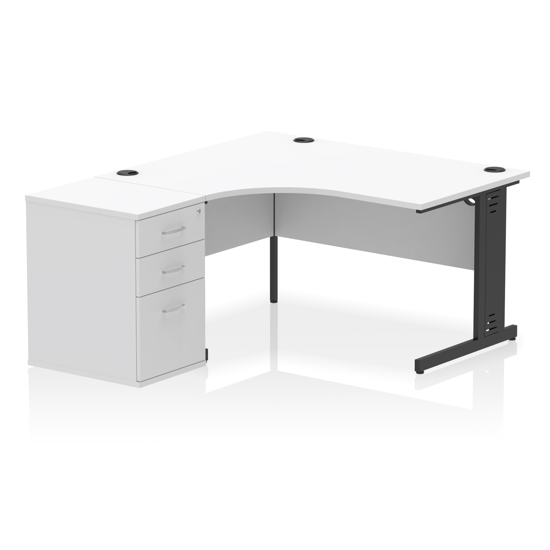 White / Black Frame