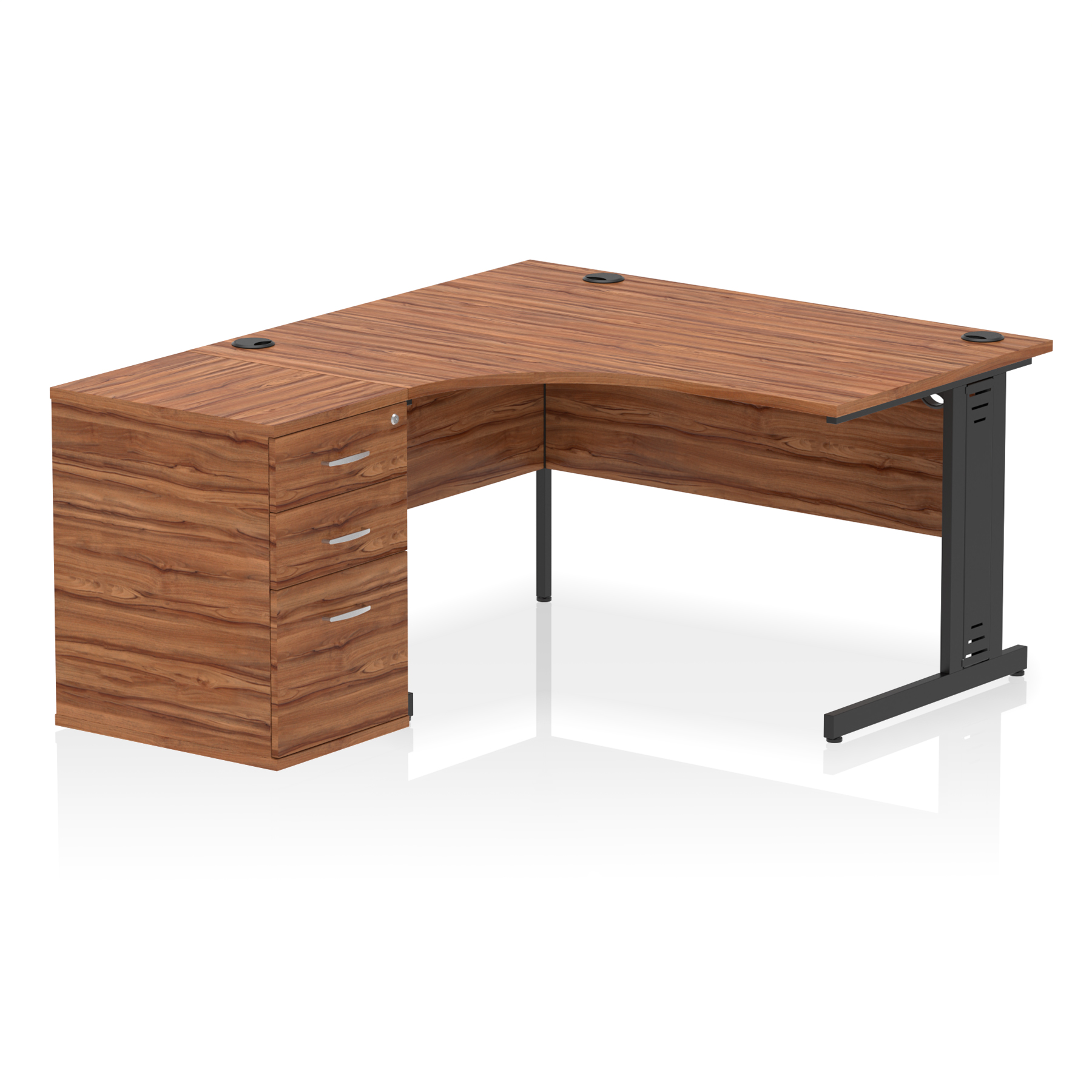 Walnut / Black Frame