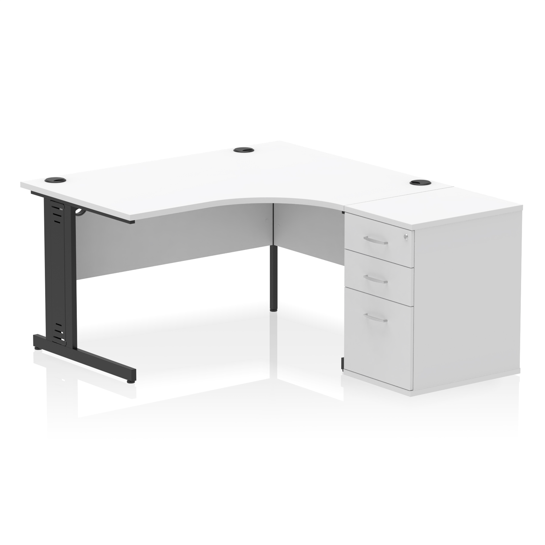 White / Black Frame