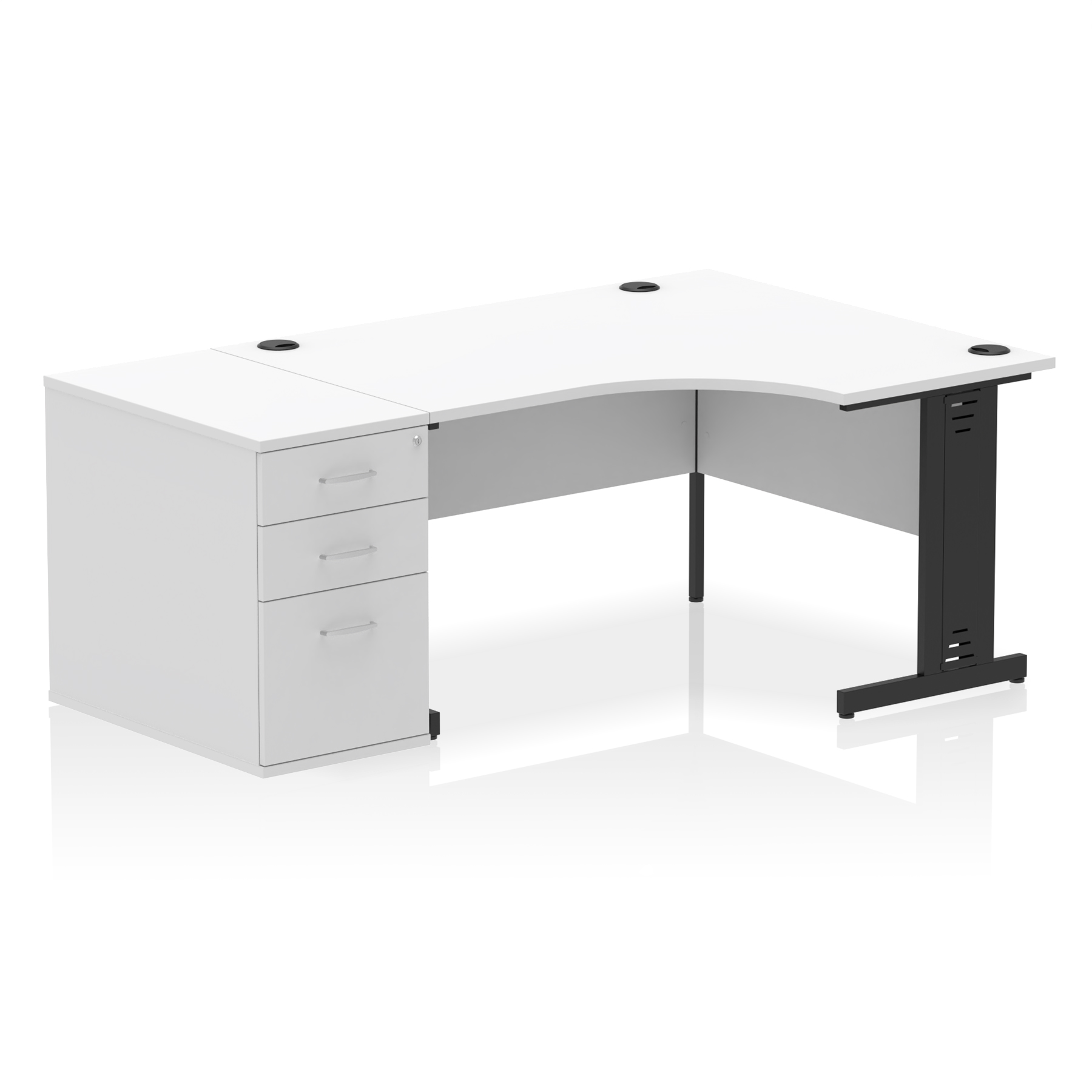 White / Black Frame