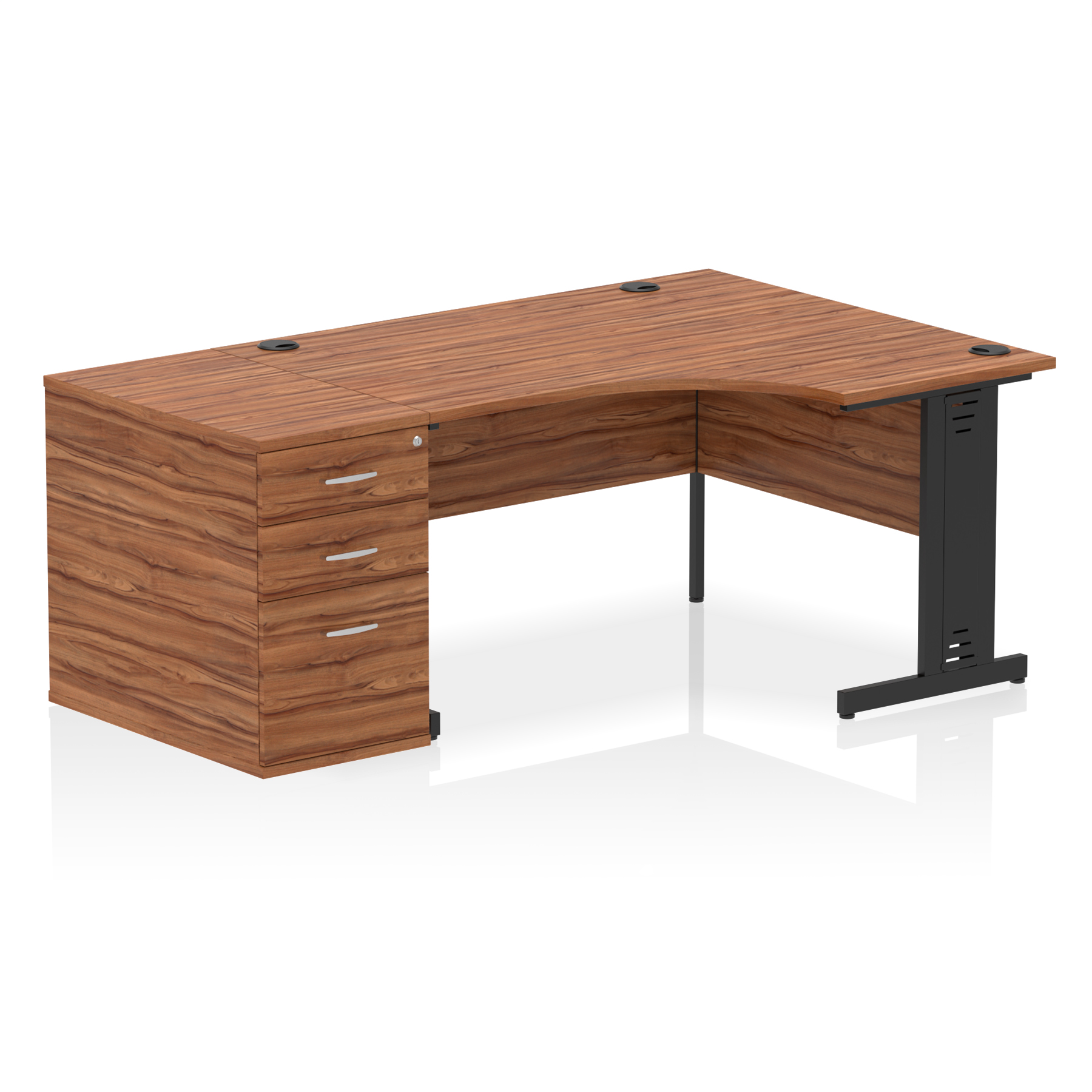 Walnut / Black Frame