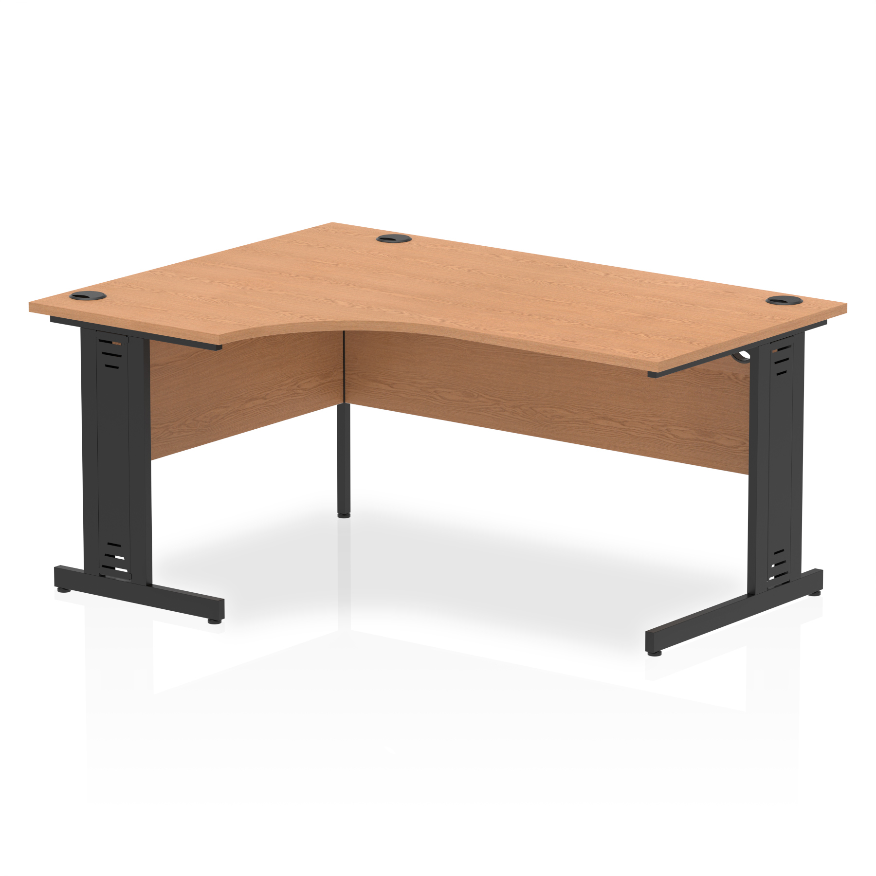 Oak / Black Frame