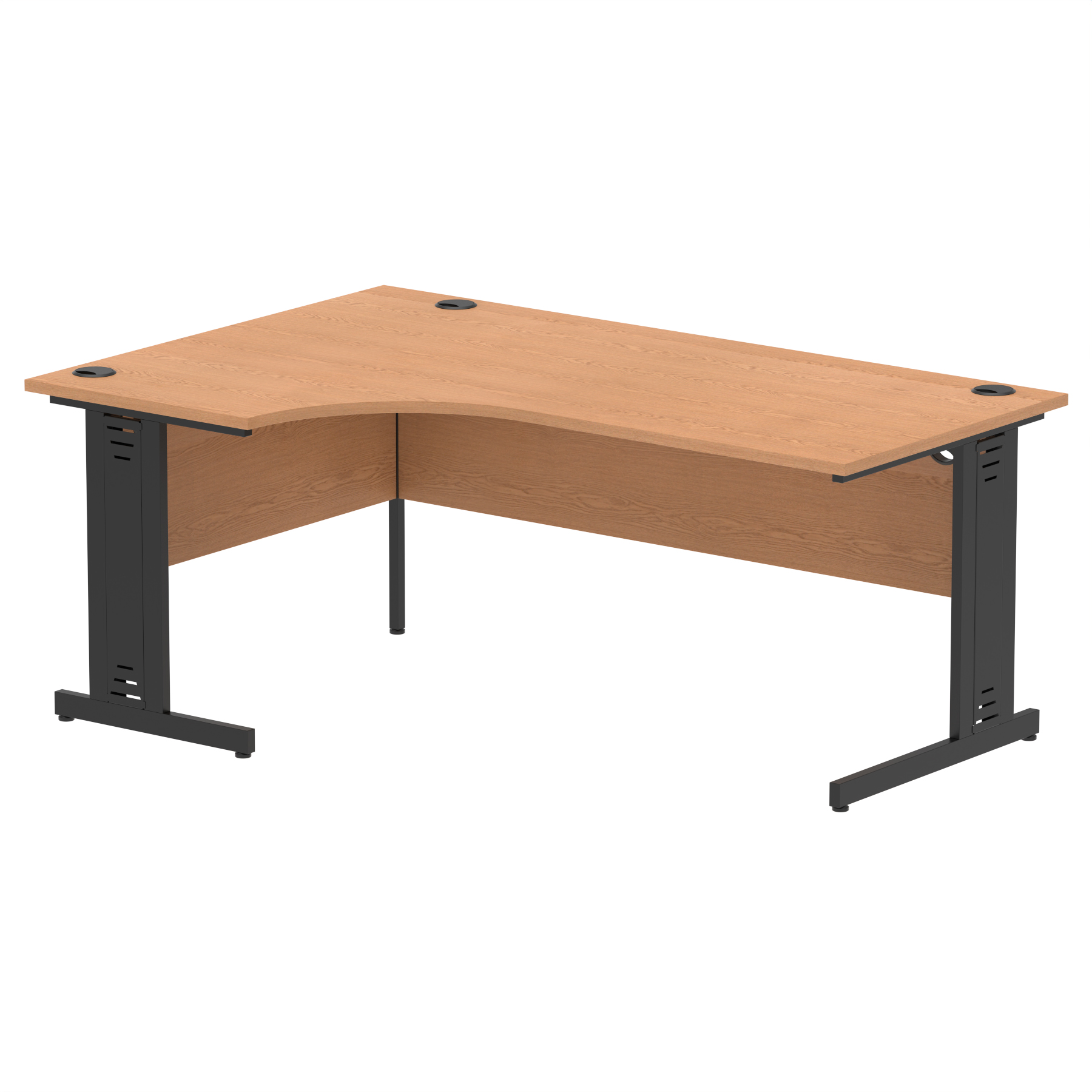Oak / Black Frame