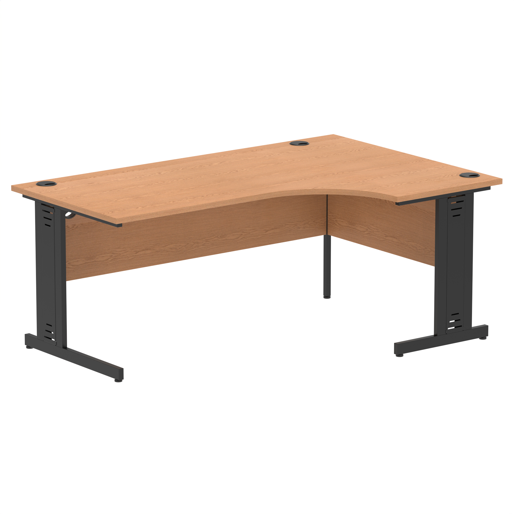 Oak / Black Frame