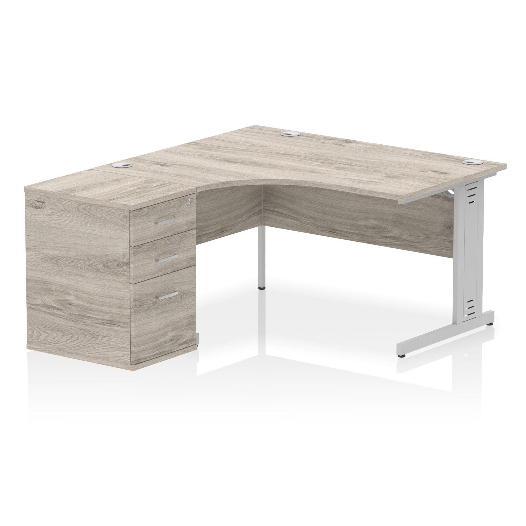 Grey Oak / Silver Frame
