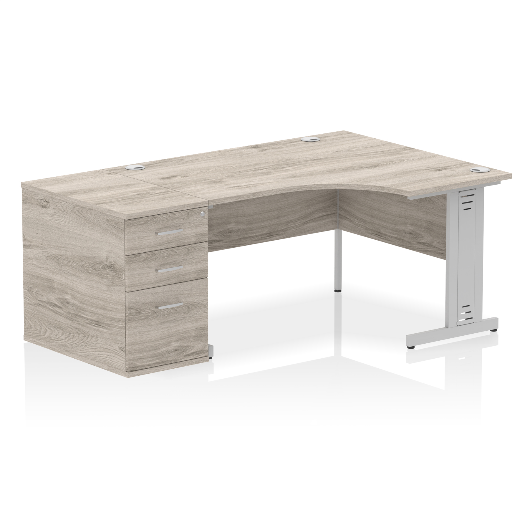 Grey Oak / Silver Frame
