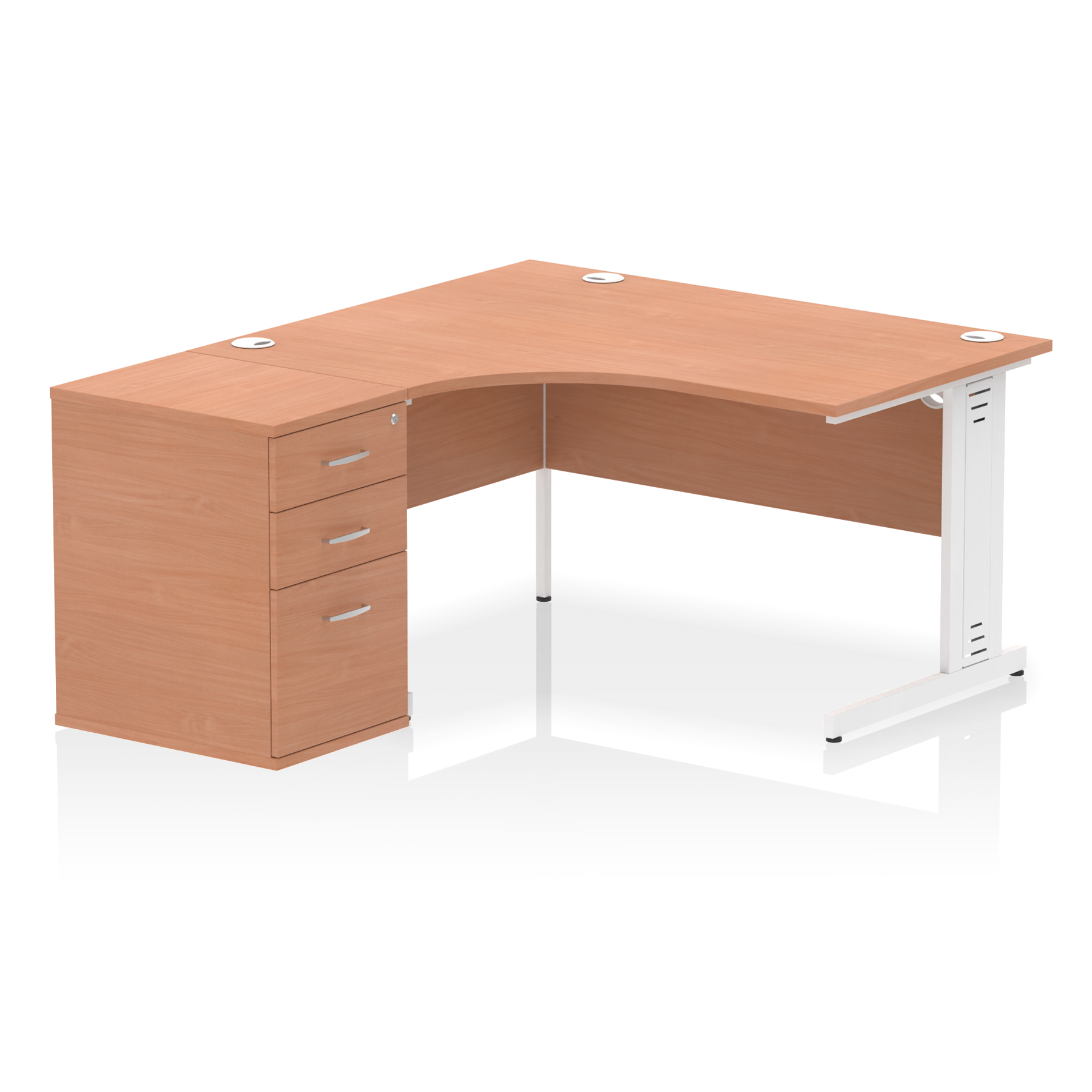 Beech / White Frame