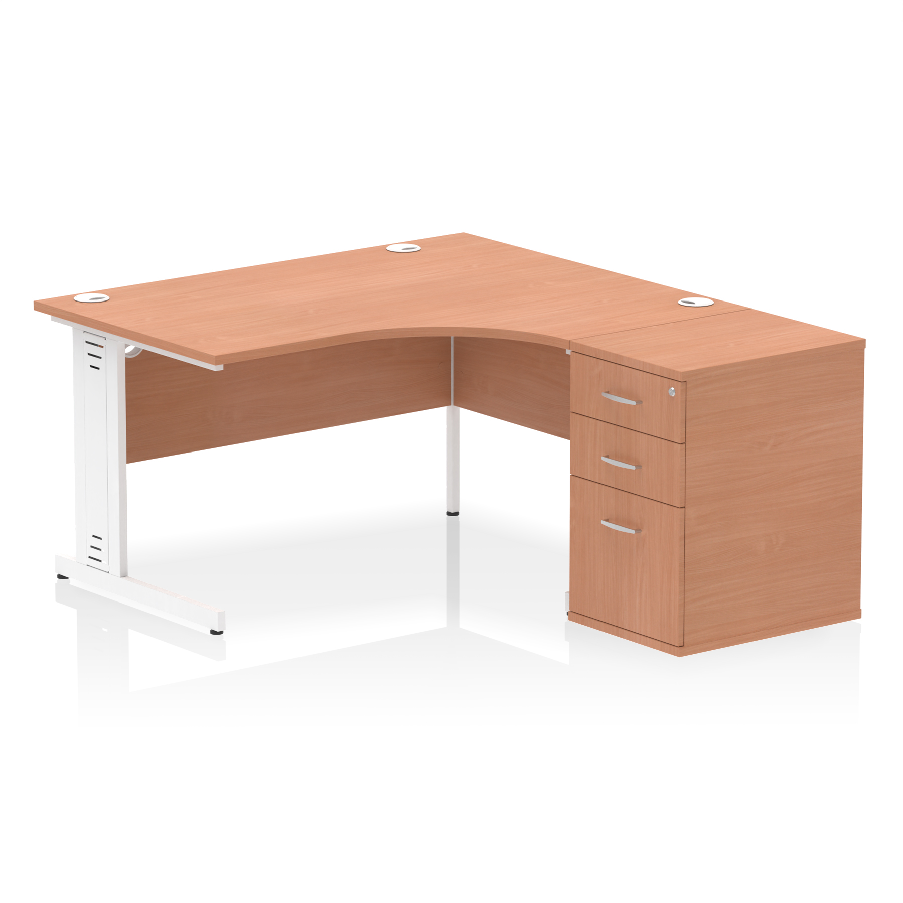 Beech / White Frame