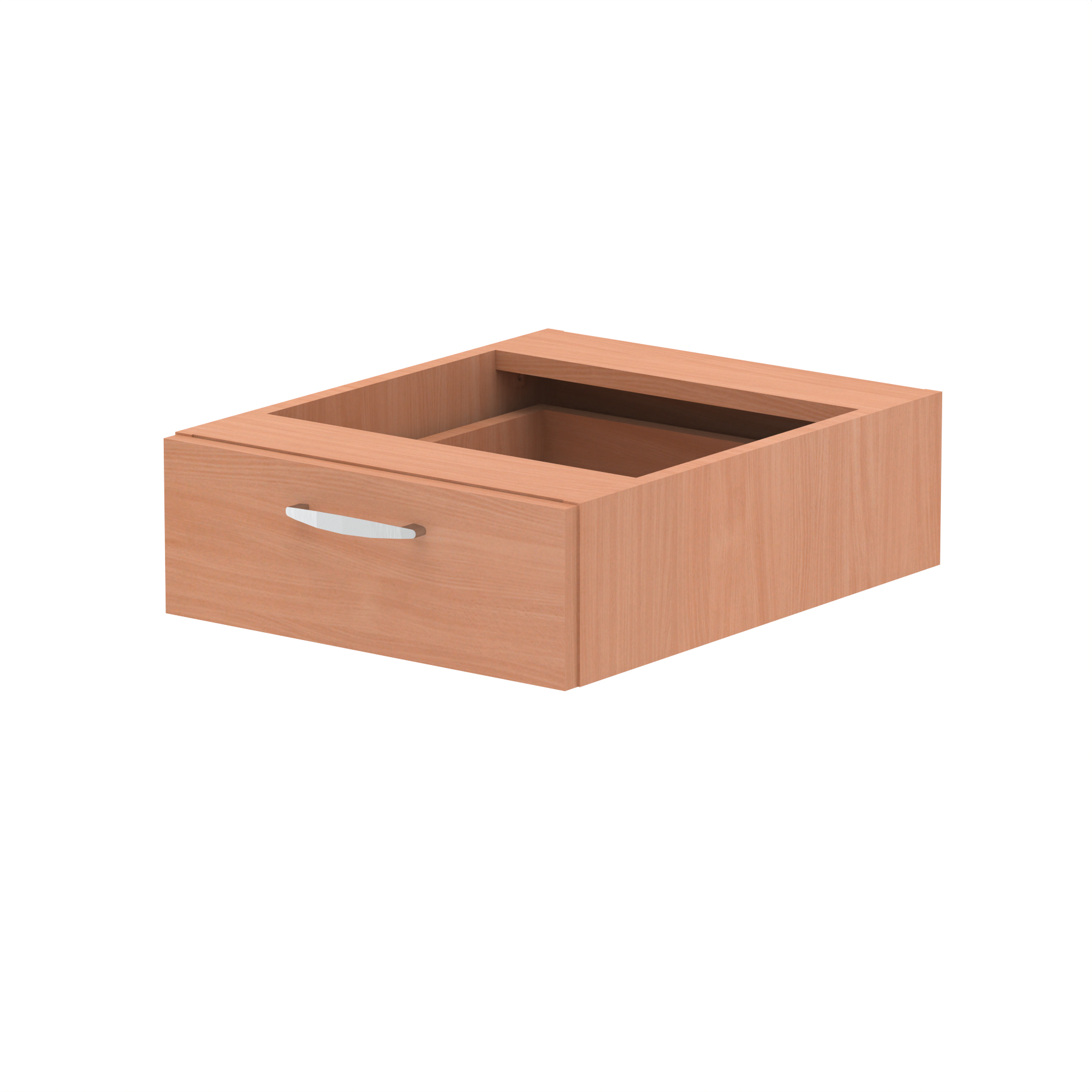 Impulse One Drawer Fixed Pedestal — Beech