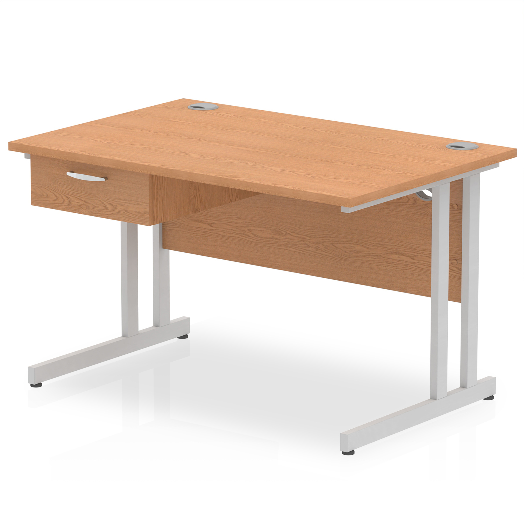 Oak / Silver Frame
