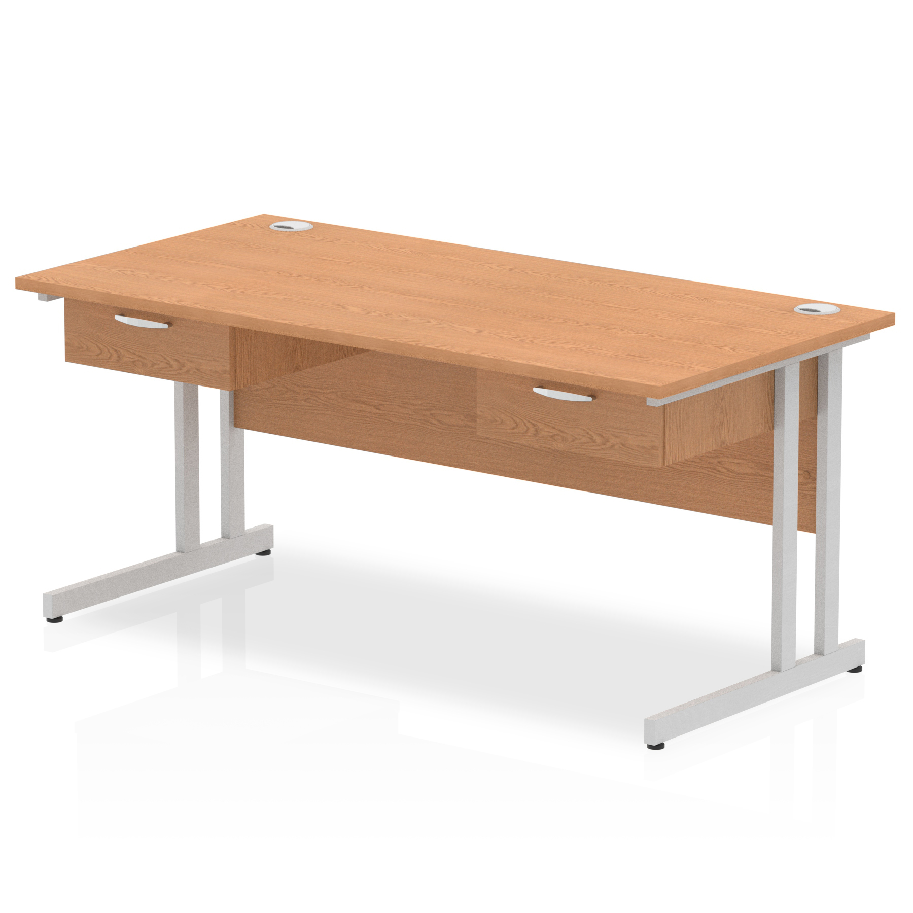 Oak / Silver Frame