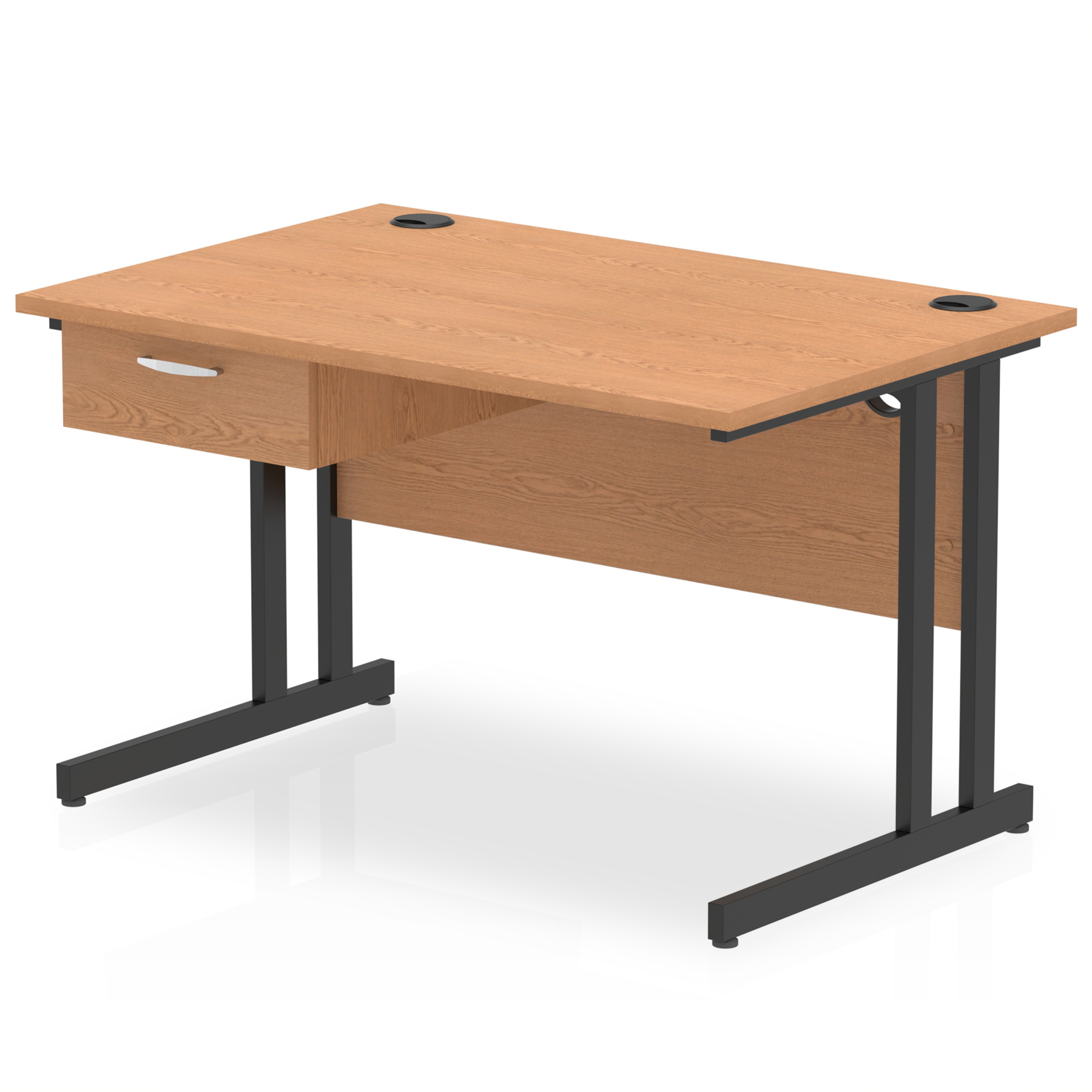 Oak / Black Frame
