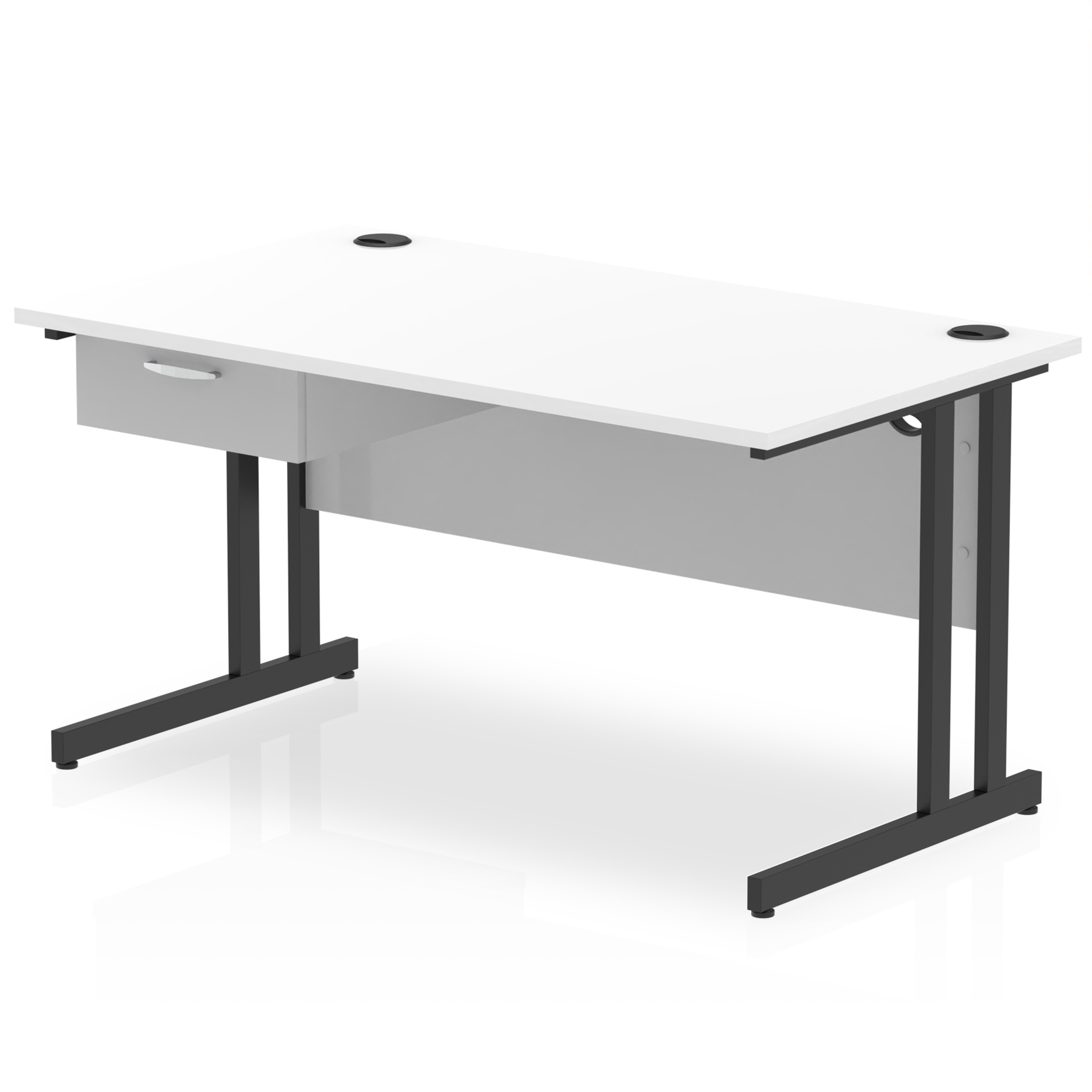 White / Black Frame