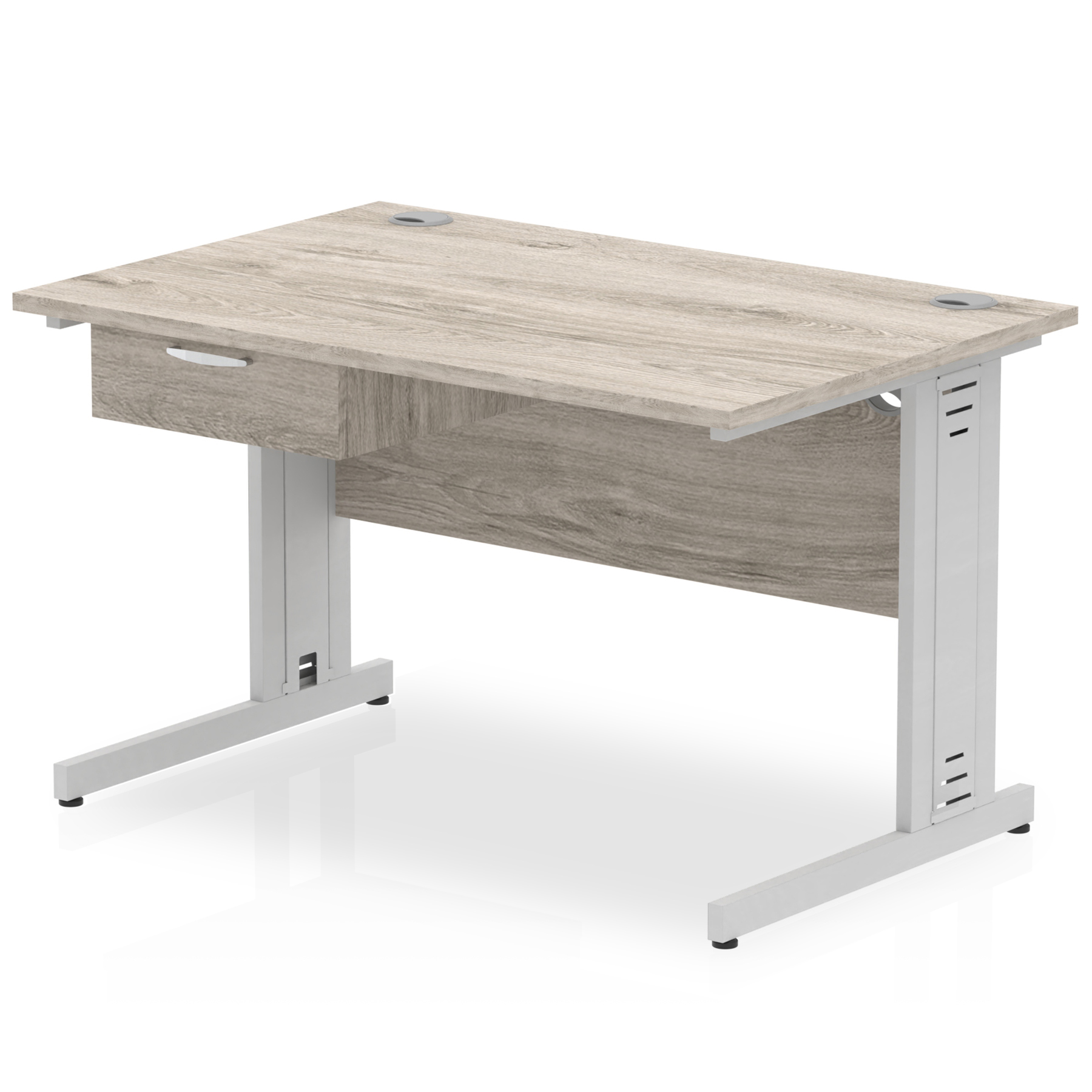 Grey Oak / Silver Frame