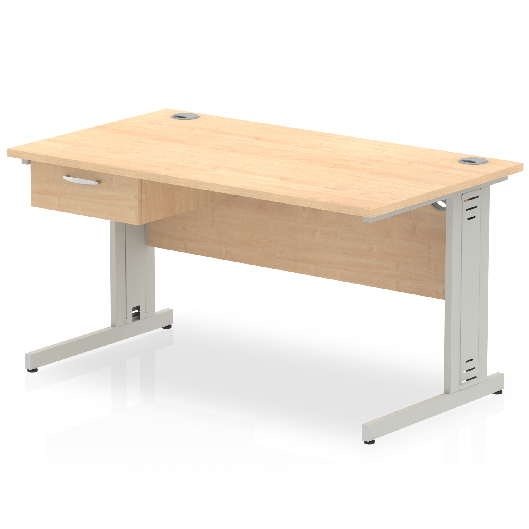 Maple / Silver Frame
