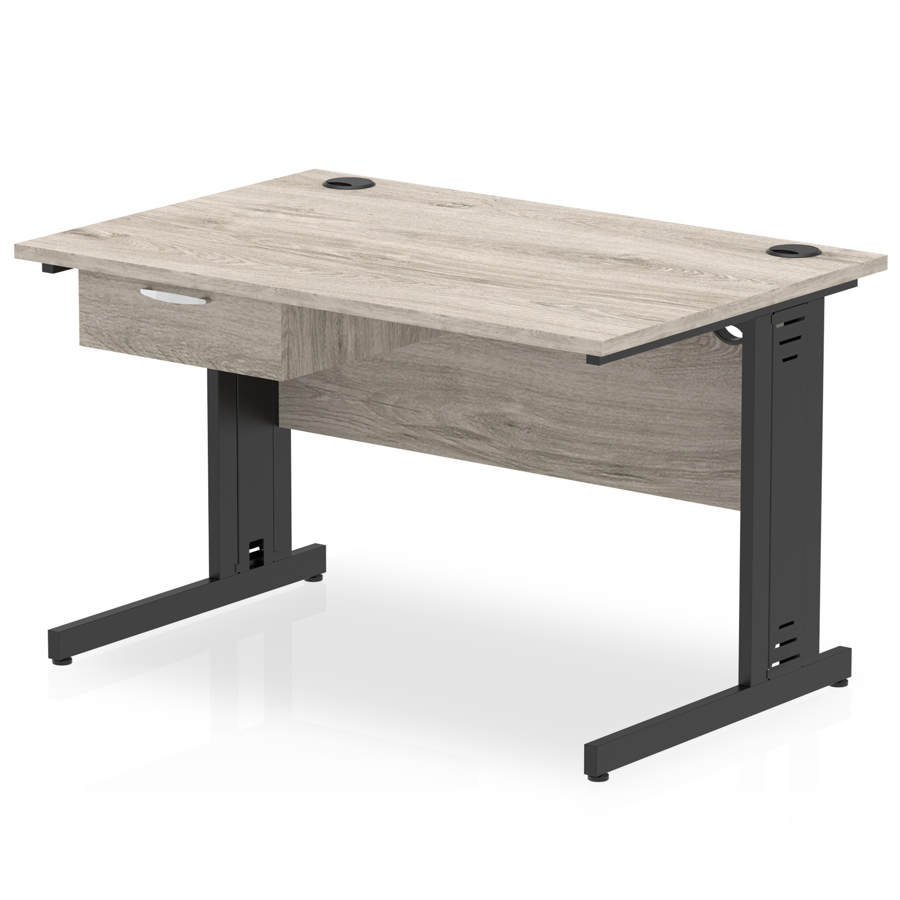 Grey Oak / Black Frame