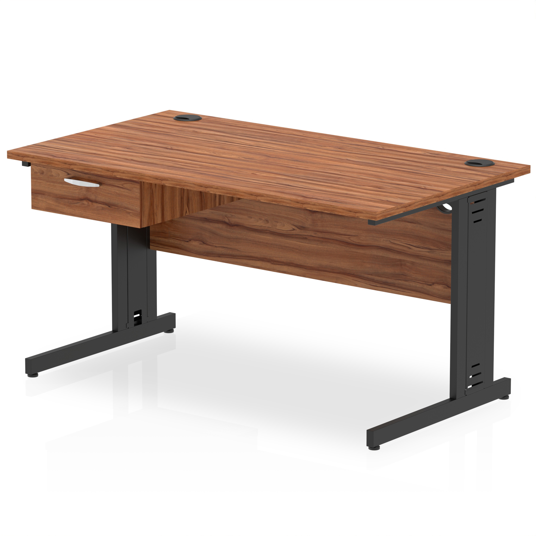Walnut / Black Frame