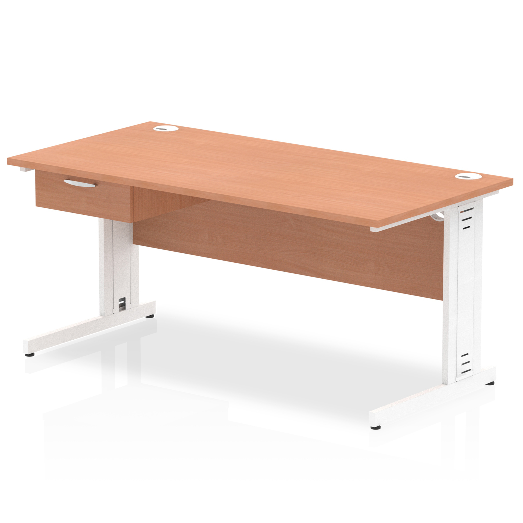 Beech / White Frame